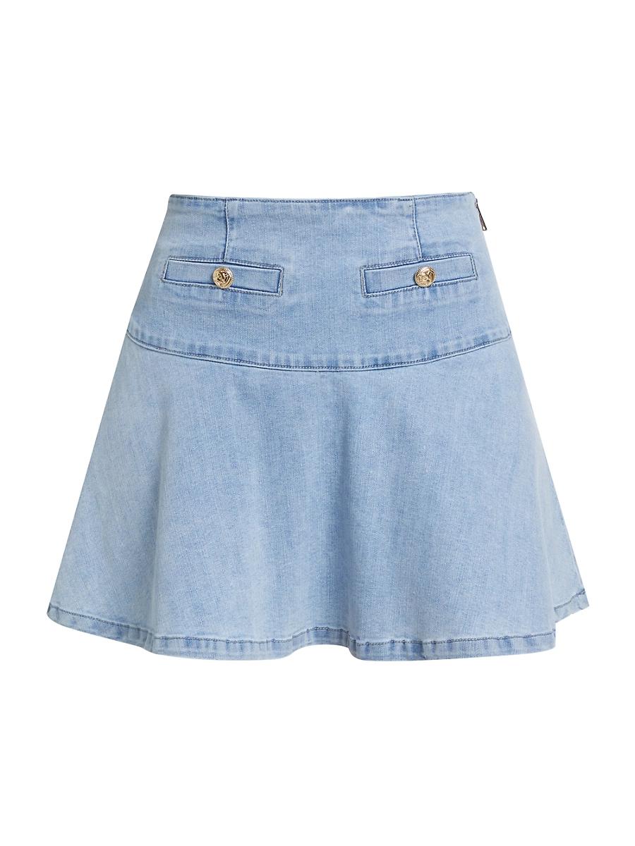 Womens Adella Denim Miniskirt Product Image