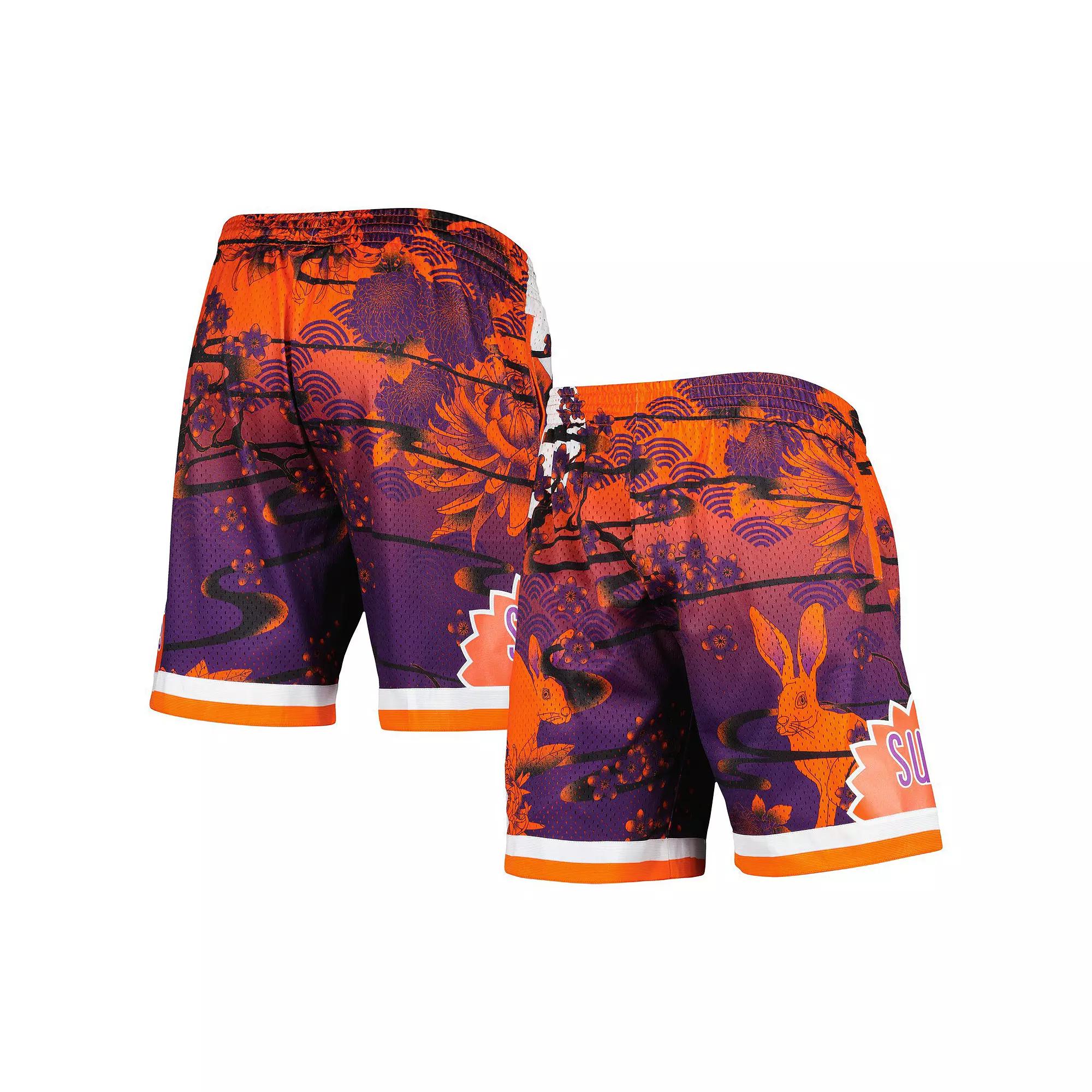 Men's Mitchell & Ness Orange Phoenix Suns Lunar New Year Swingman Shorts,  Product Image