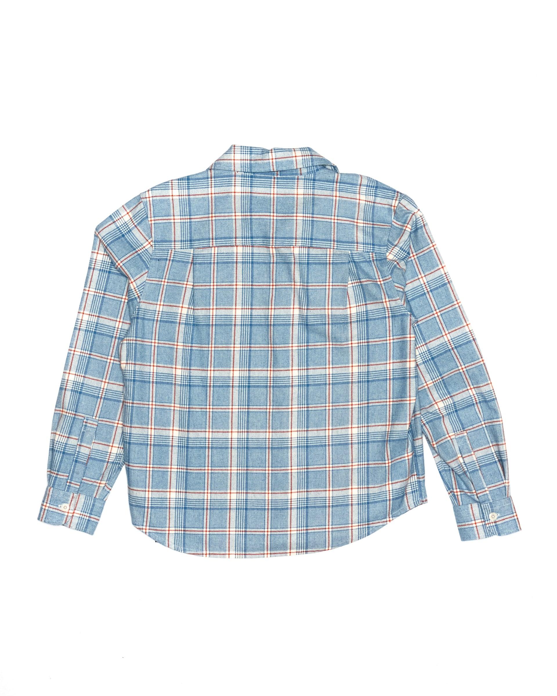 Vacay Check Shirt - Sky Blue Product Image