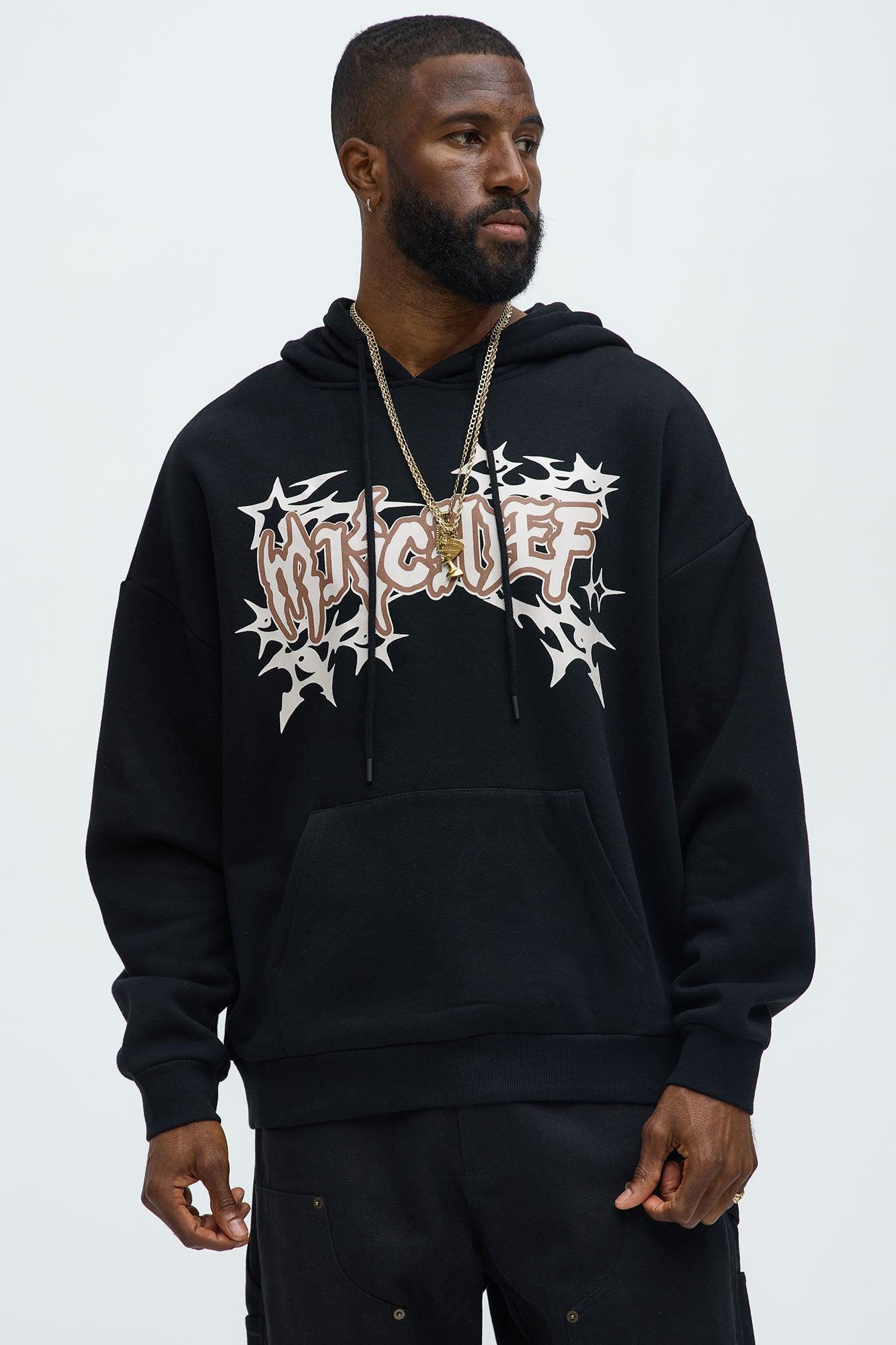 Tyson Mischief Oversized Hoodie - Black Product Image