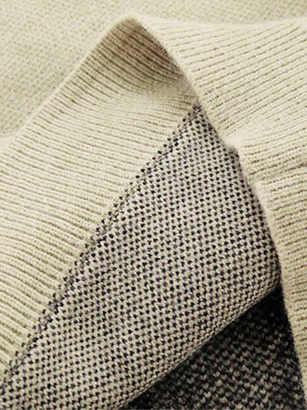 Skull Jacquard Hooded Pullover Sweater Product Image