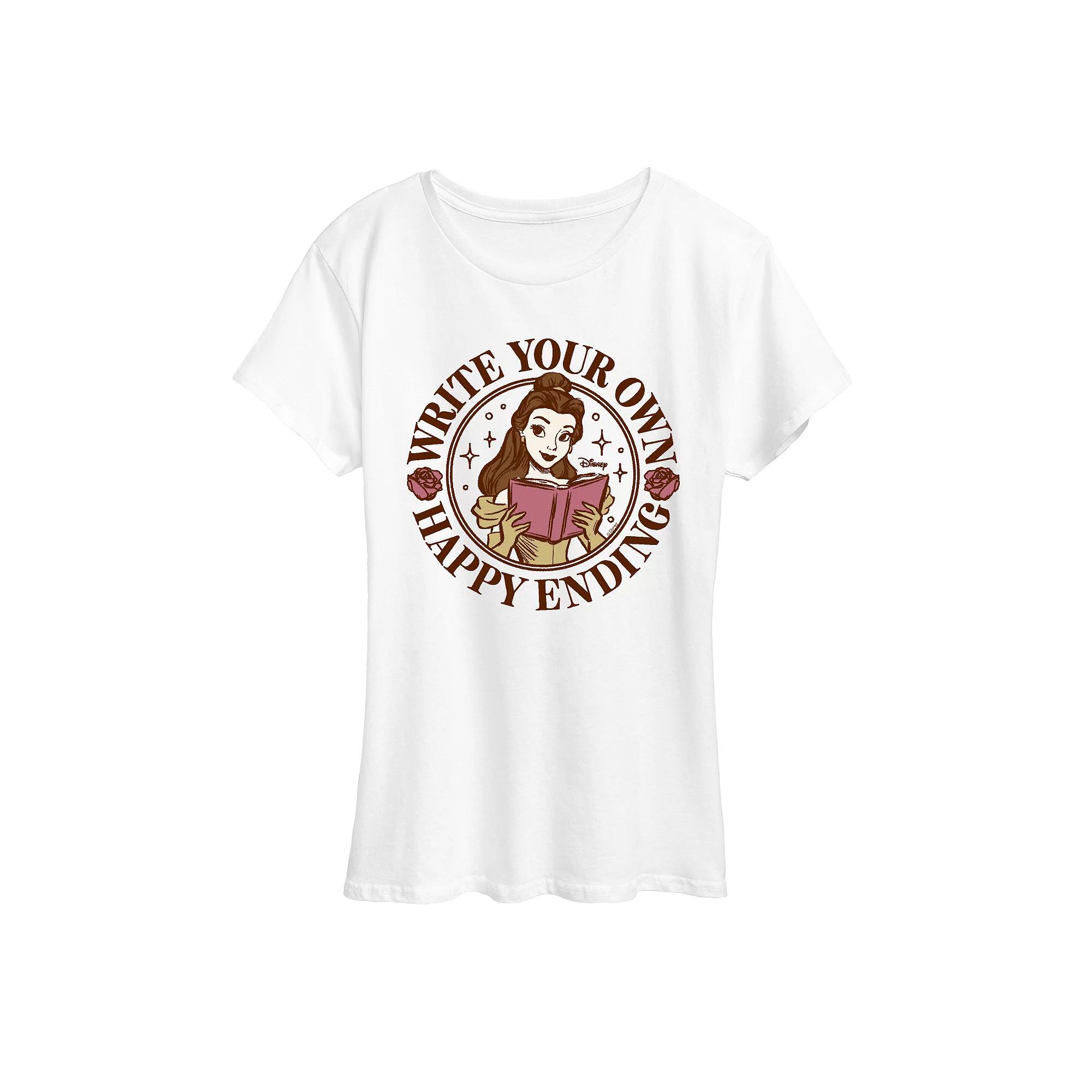 Women's Disney's Belle Write Your Own Happy Ending Graphic Tee,  Product Image