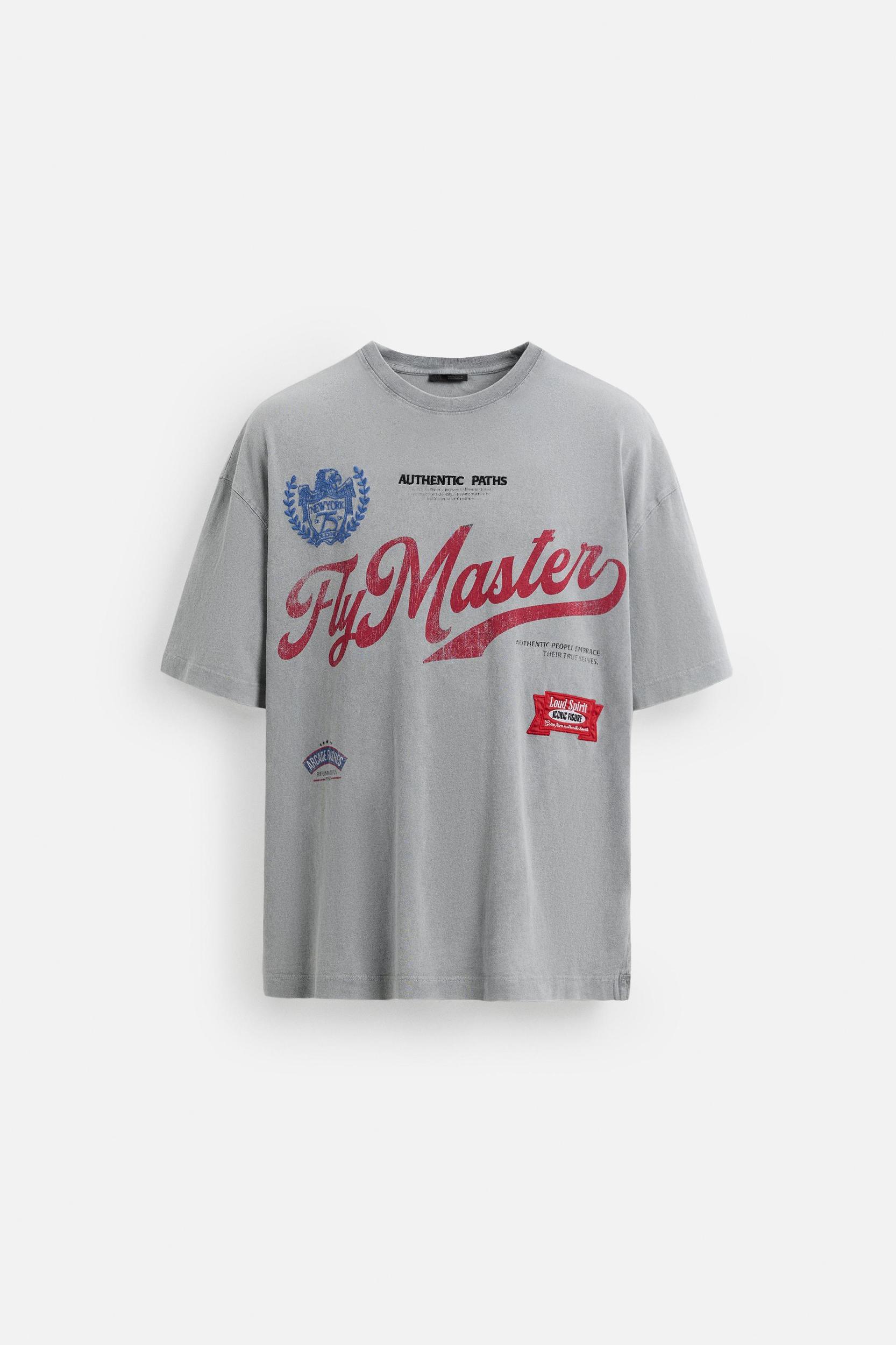 WASHED T-SHIRT WITH EMBROIDERY Product Image