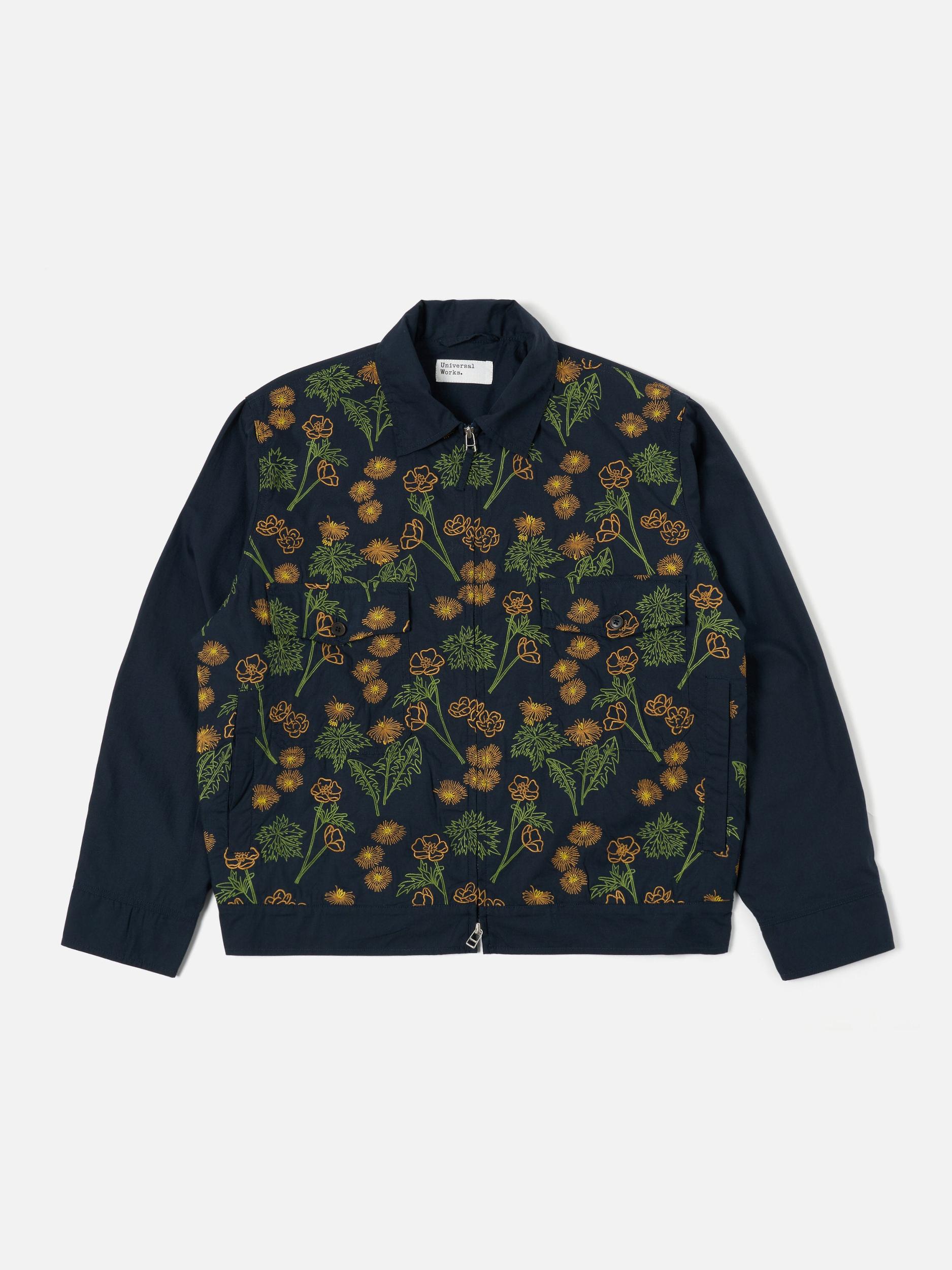Flower Mountain x Universal Works Navy Broadcloth E130 Jacket Product Image