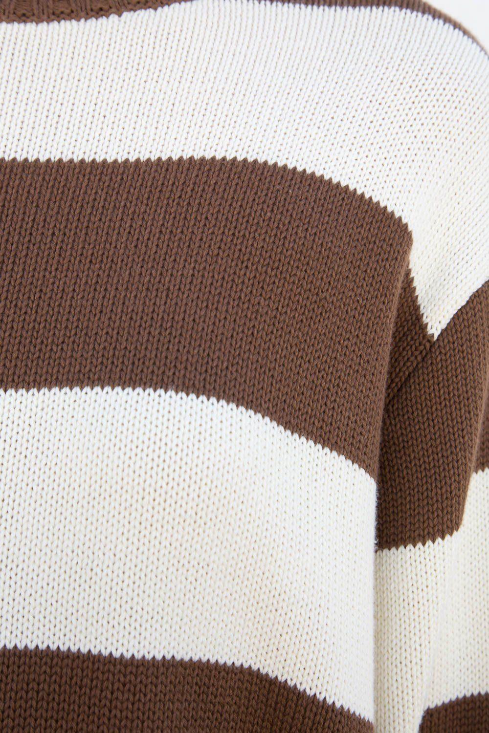 Brianna Cotton Thick Stripe Sweater Product Image