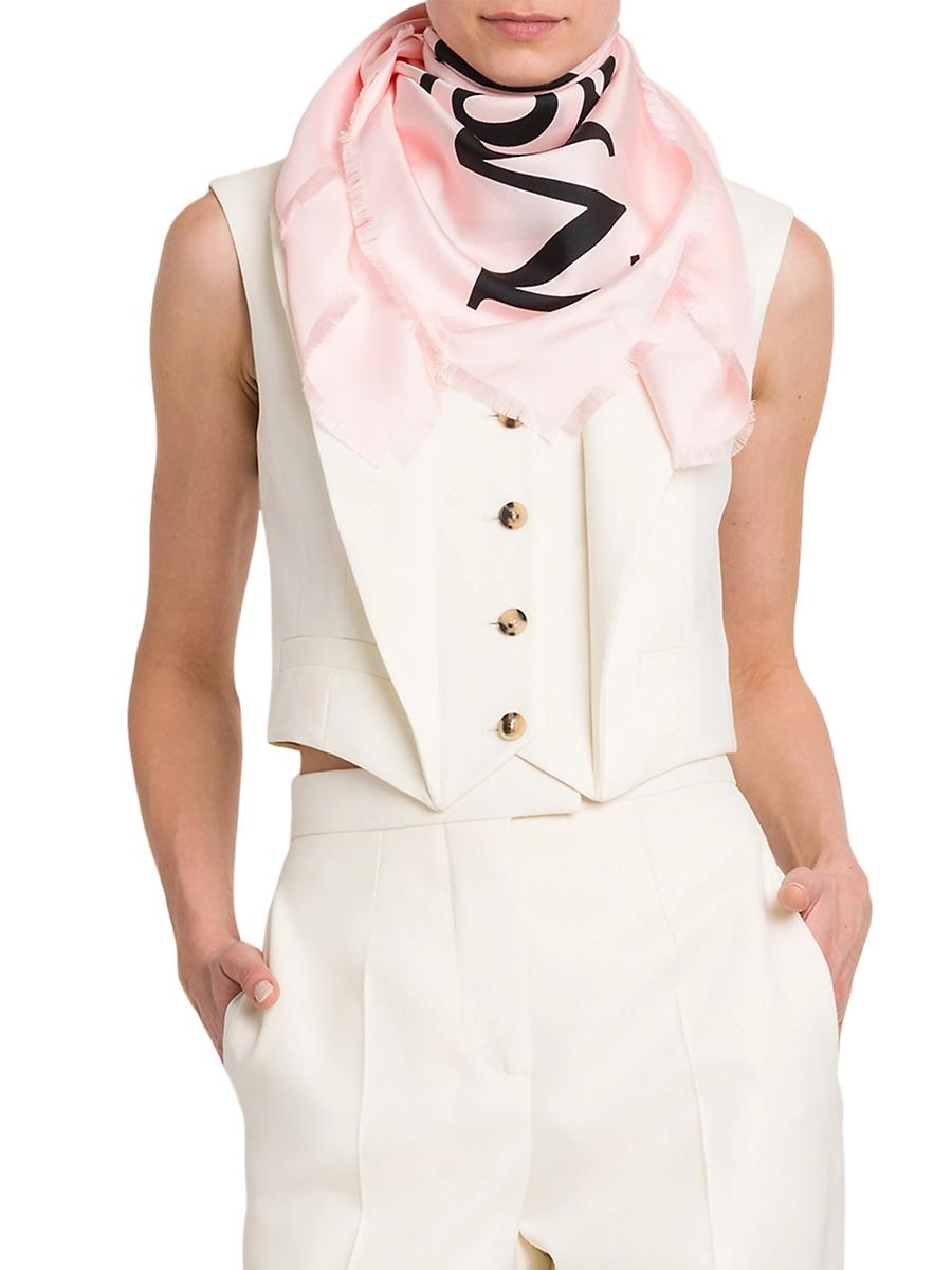 Womens Exploded Silk Logo Scarf Product Image
