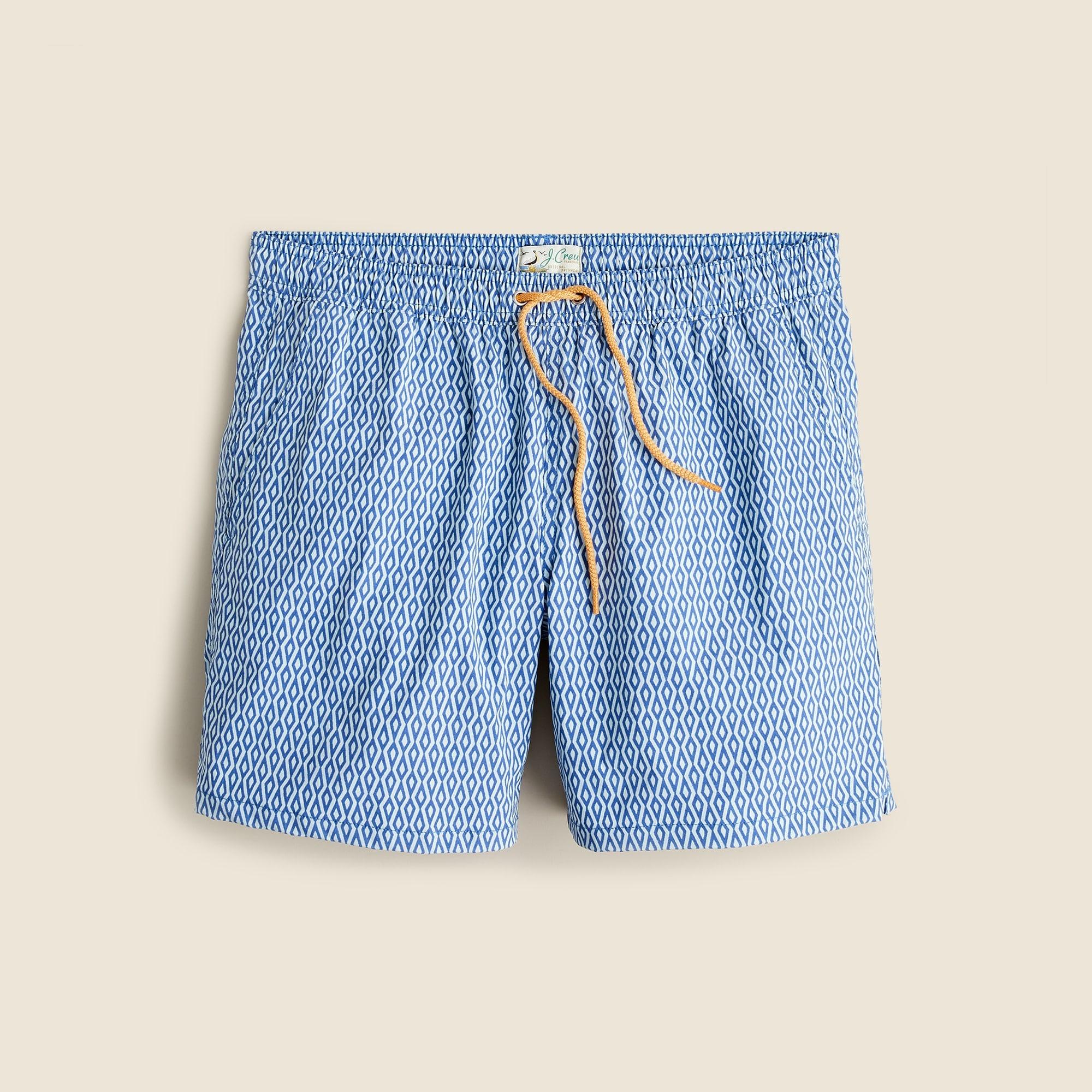 6" stretch swim trunk in print with ECONYL® nylon Product Image