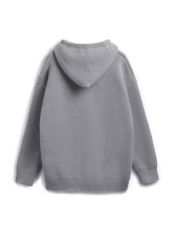 Men's Vintage Stitched Star Hooded Knit Sweater Product Image