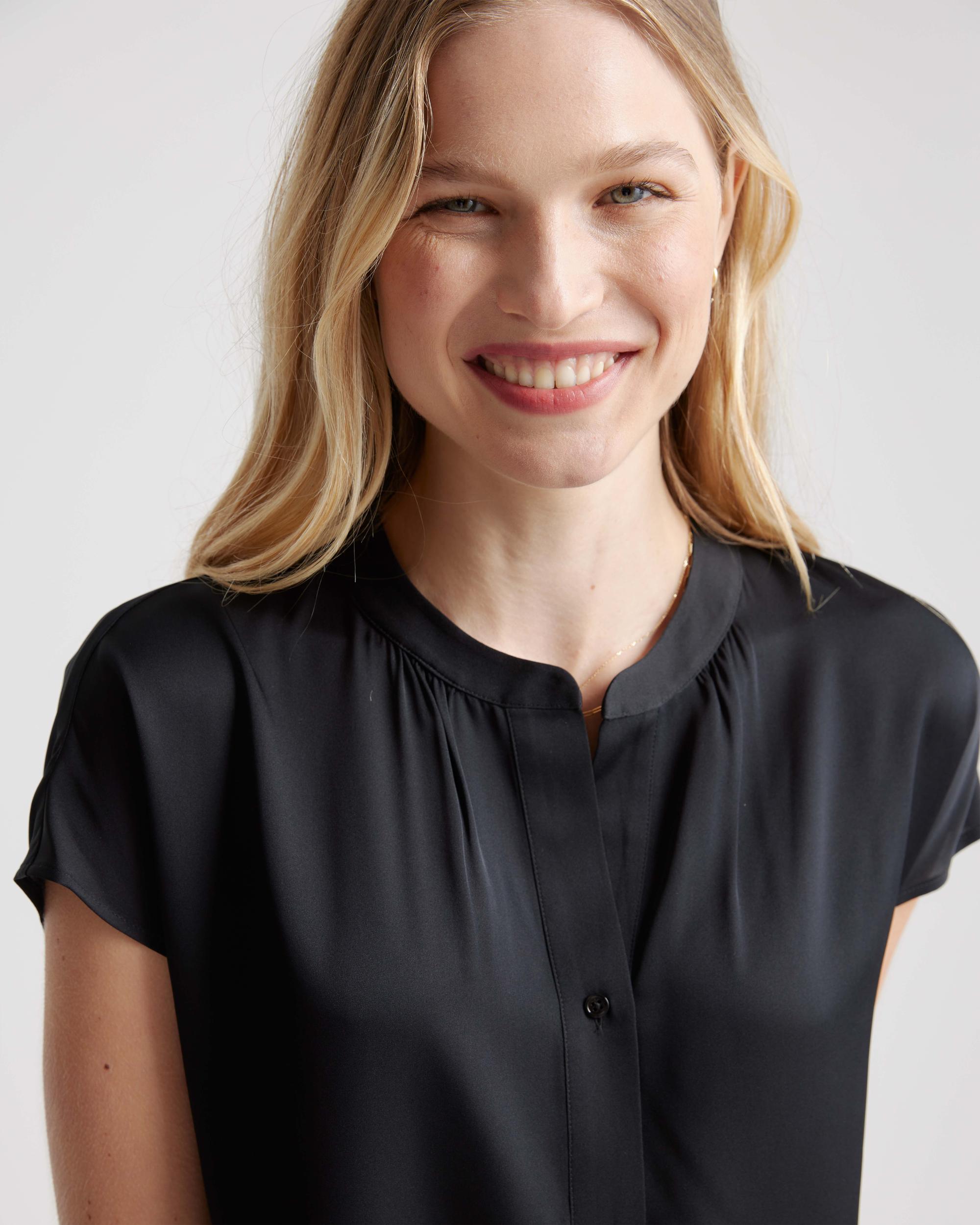 Quince | Women's Washable Stretch Silk Dolman Sleeve Blouse Mulberry Silk Product Image