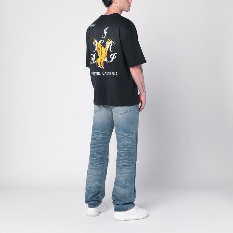 Black 'AMIRI' Eagle Oversized T-shirt Product Image