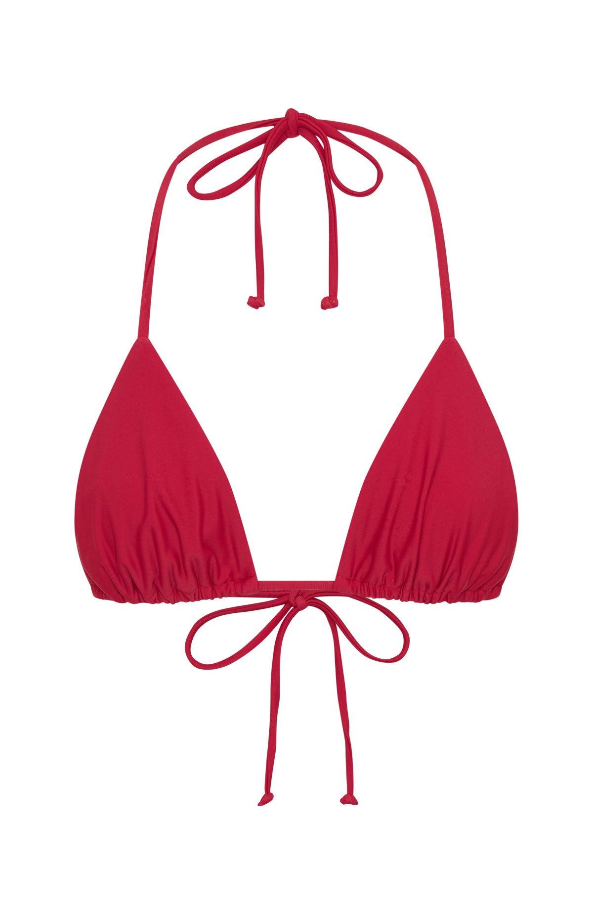 Golden Hour Bikini Top Cherry Red Product Image