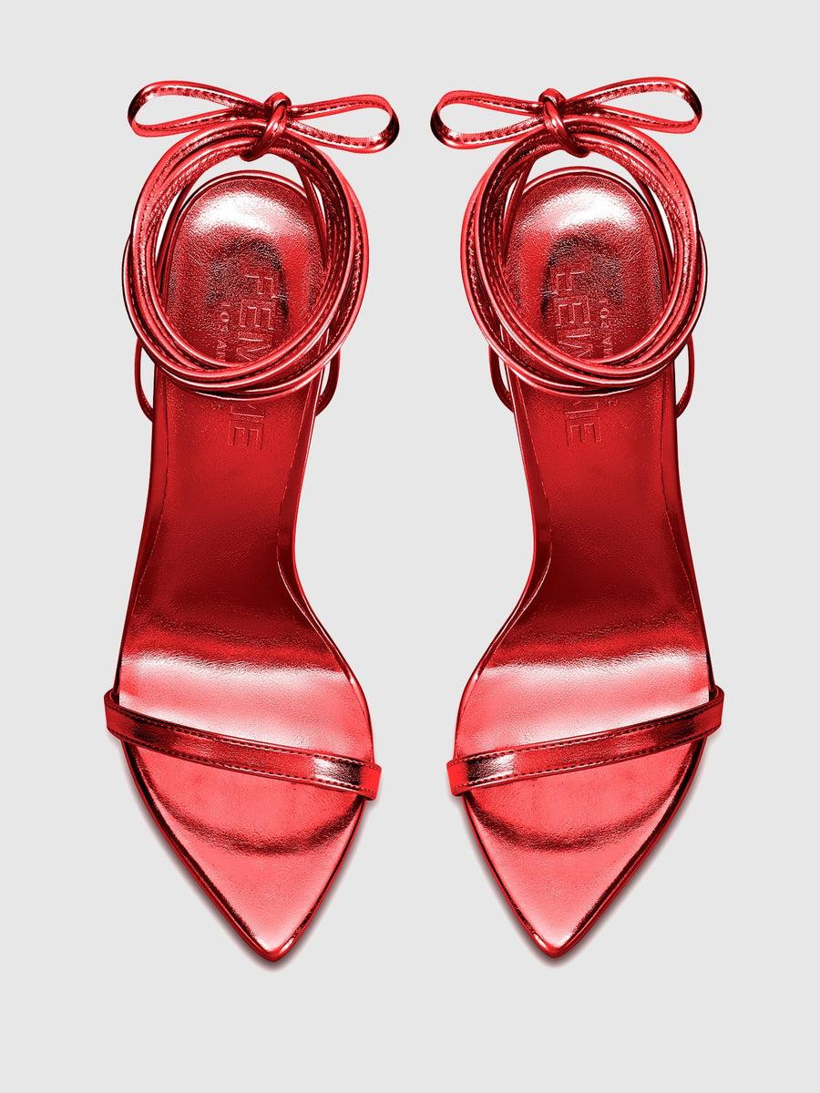 The London Lace-Up Red Product Image