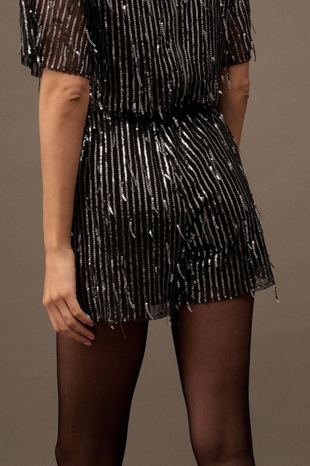 Delilah Sequin High Waisted Shorts Product Image