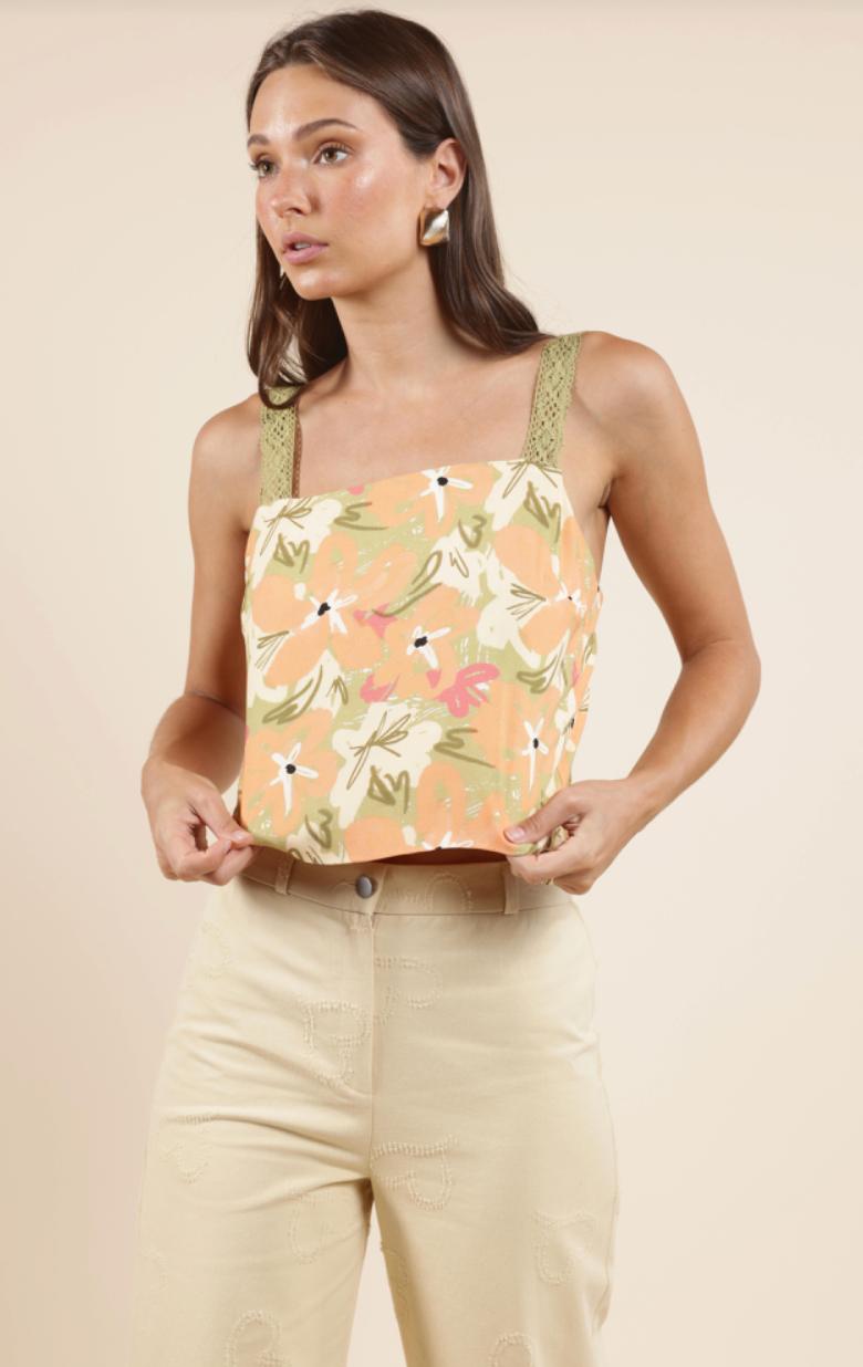 Lacey Back Tied Top Product Image