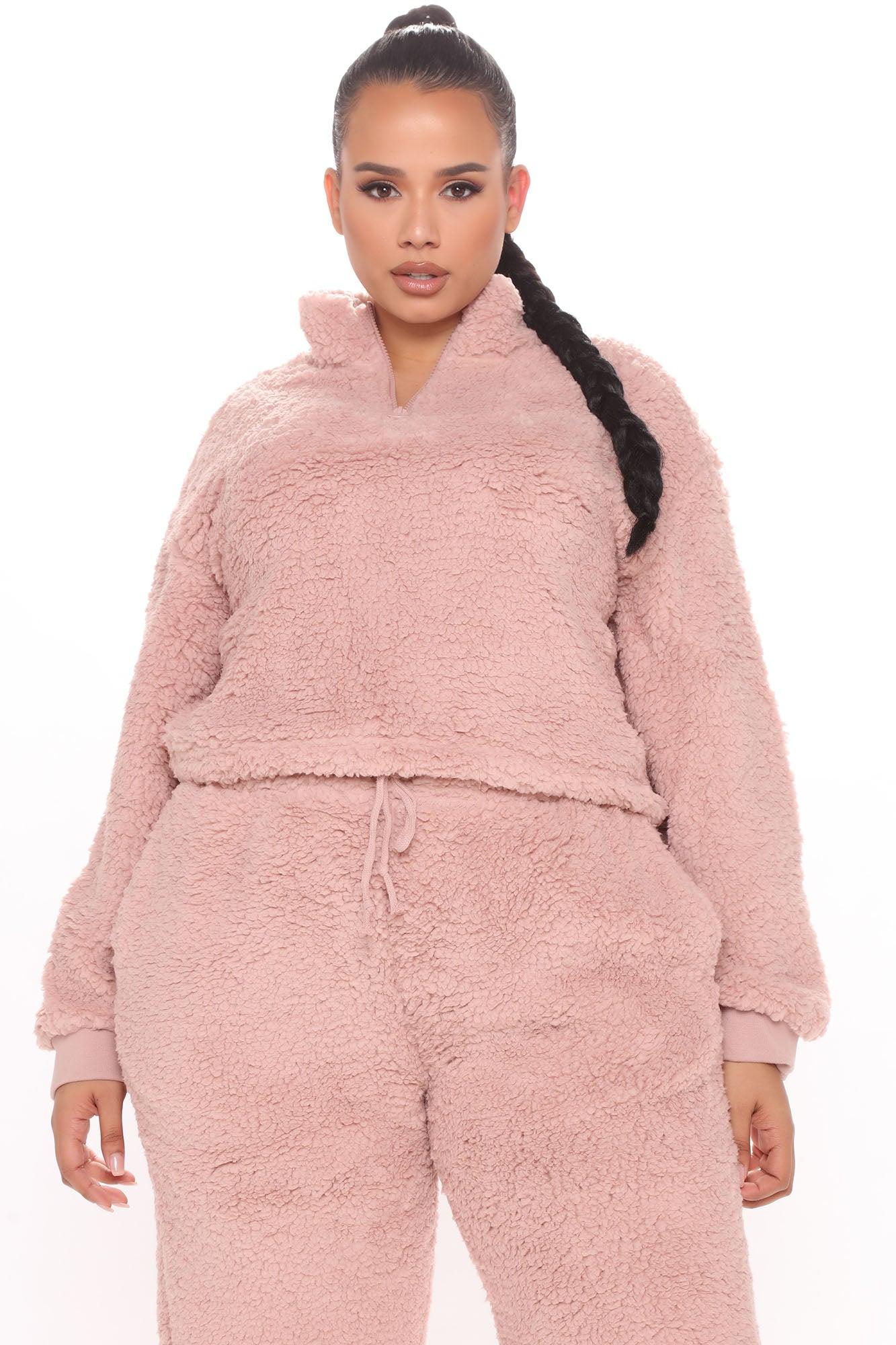 Cuddle Time Cozy Pant Set - Mauve Product Image