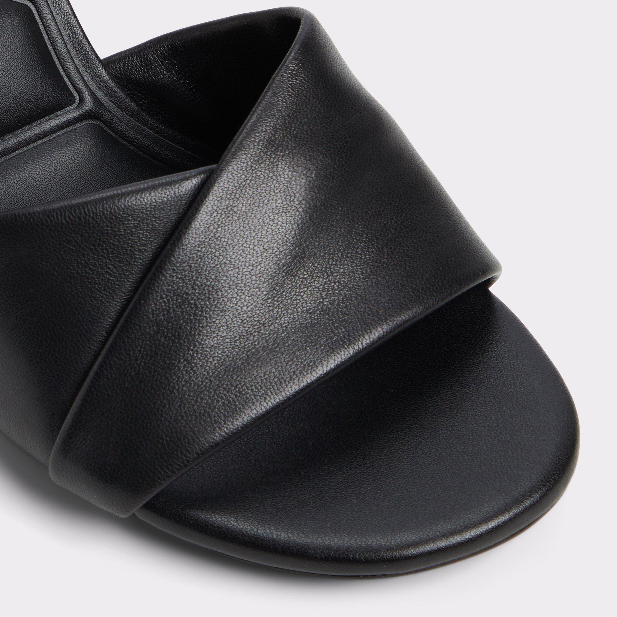 ALDO Lyhanna - Women's Heeled Mules Sandals - Black, Size 6.5 Product Image