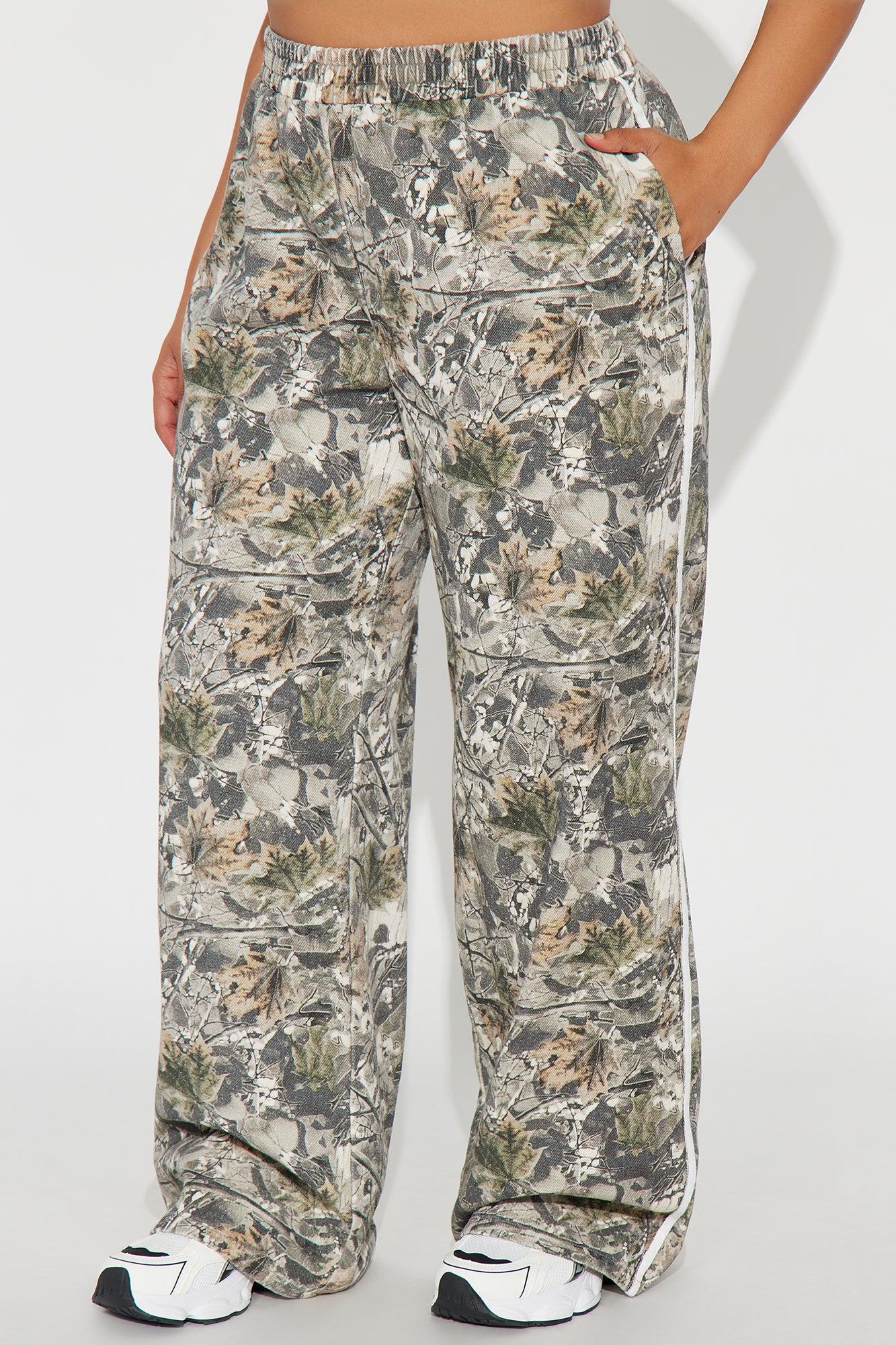 Not In Sight Camo Wide Leg Pant - Camouflage Product Image
