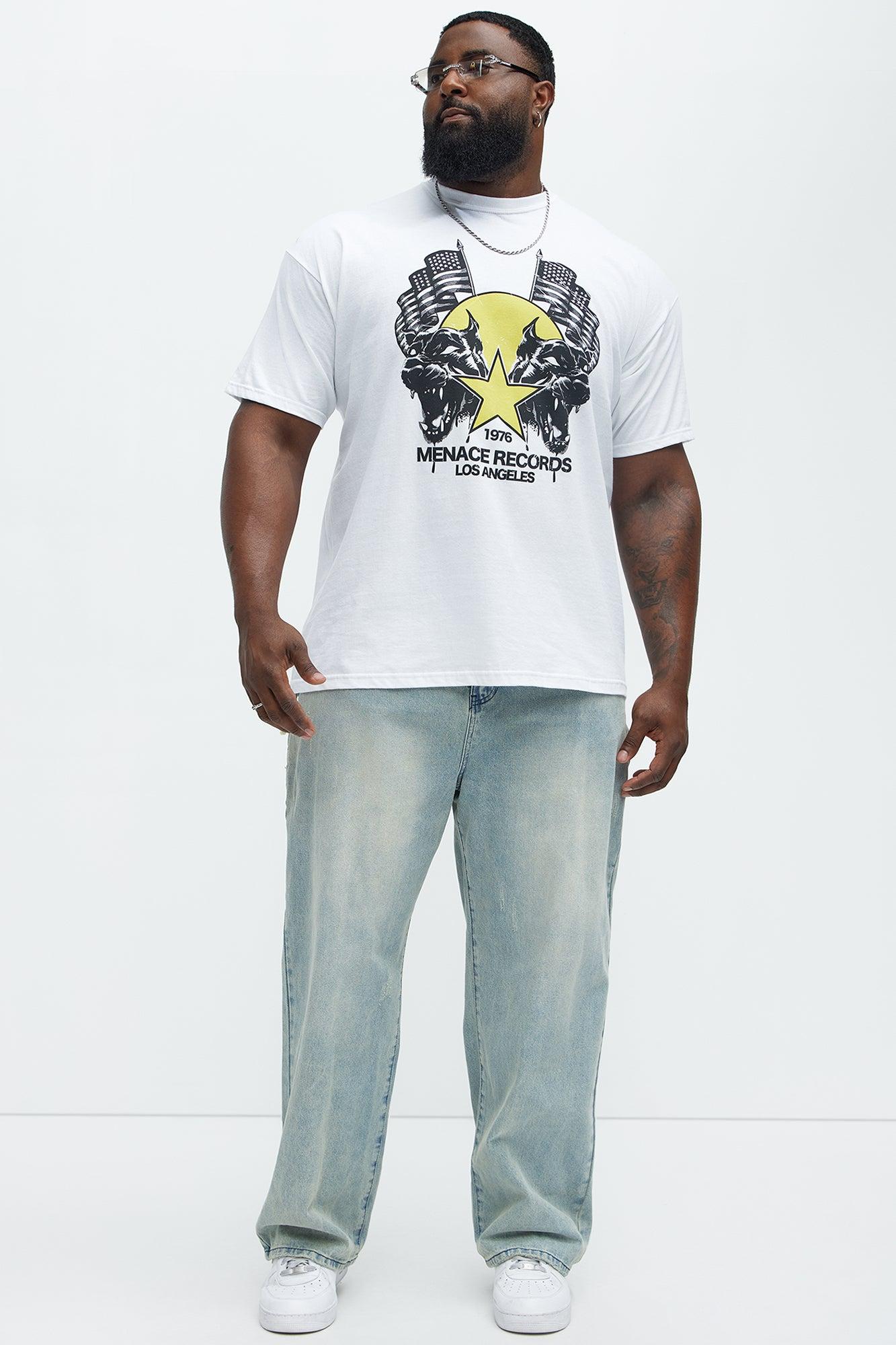 Mennace Records Short Sleeve Tee - White Product Image