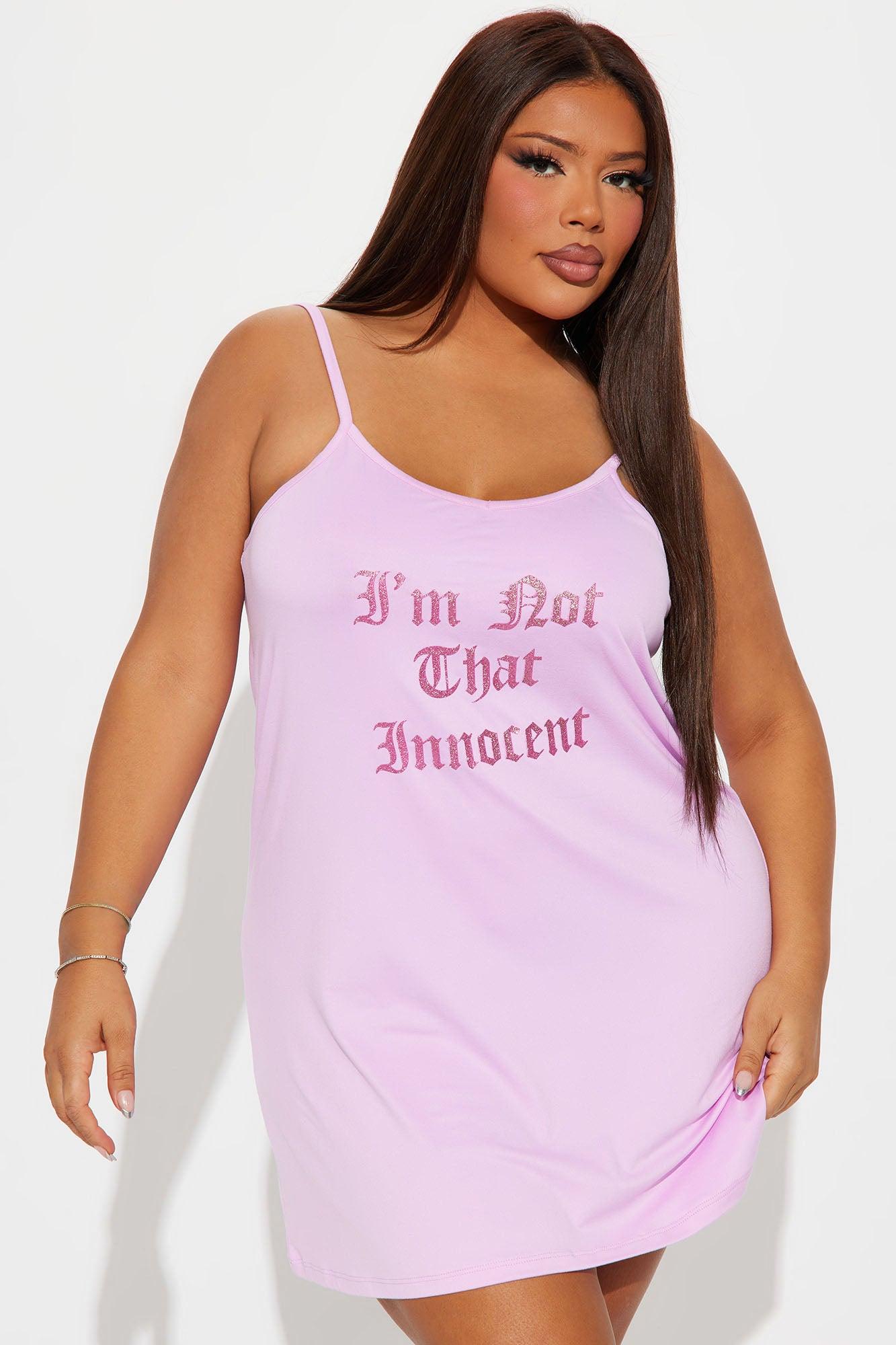 Not That Innocent PJ Robe Set - Pink Product Image