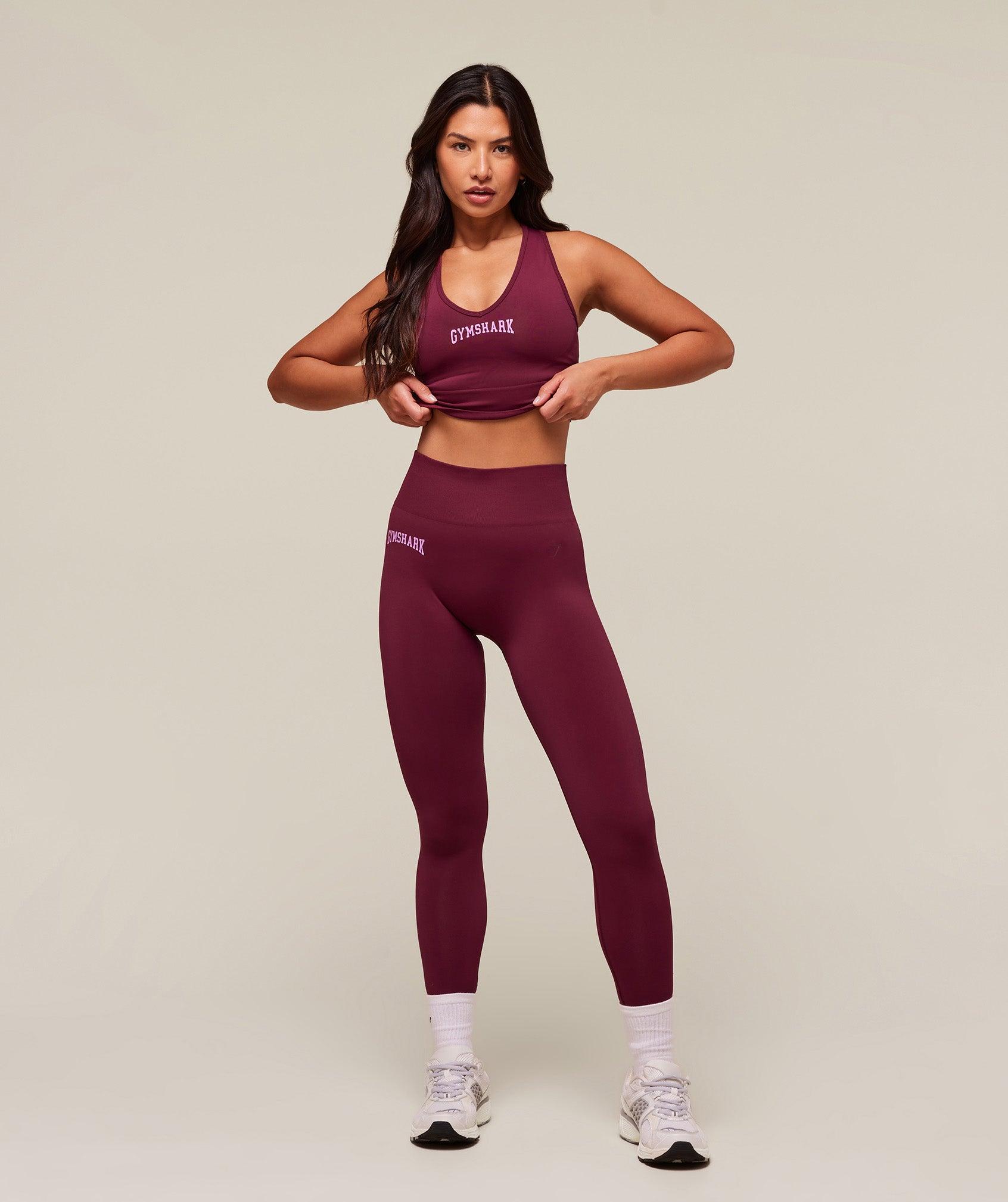 Gymshark Everyday Seamless Graphic Leggings - Strong Pink Female Product Image