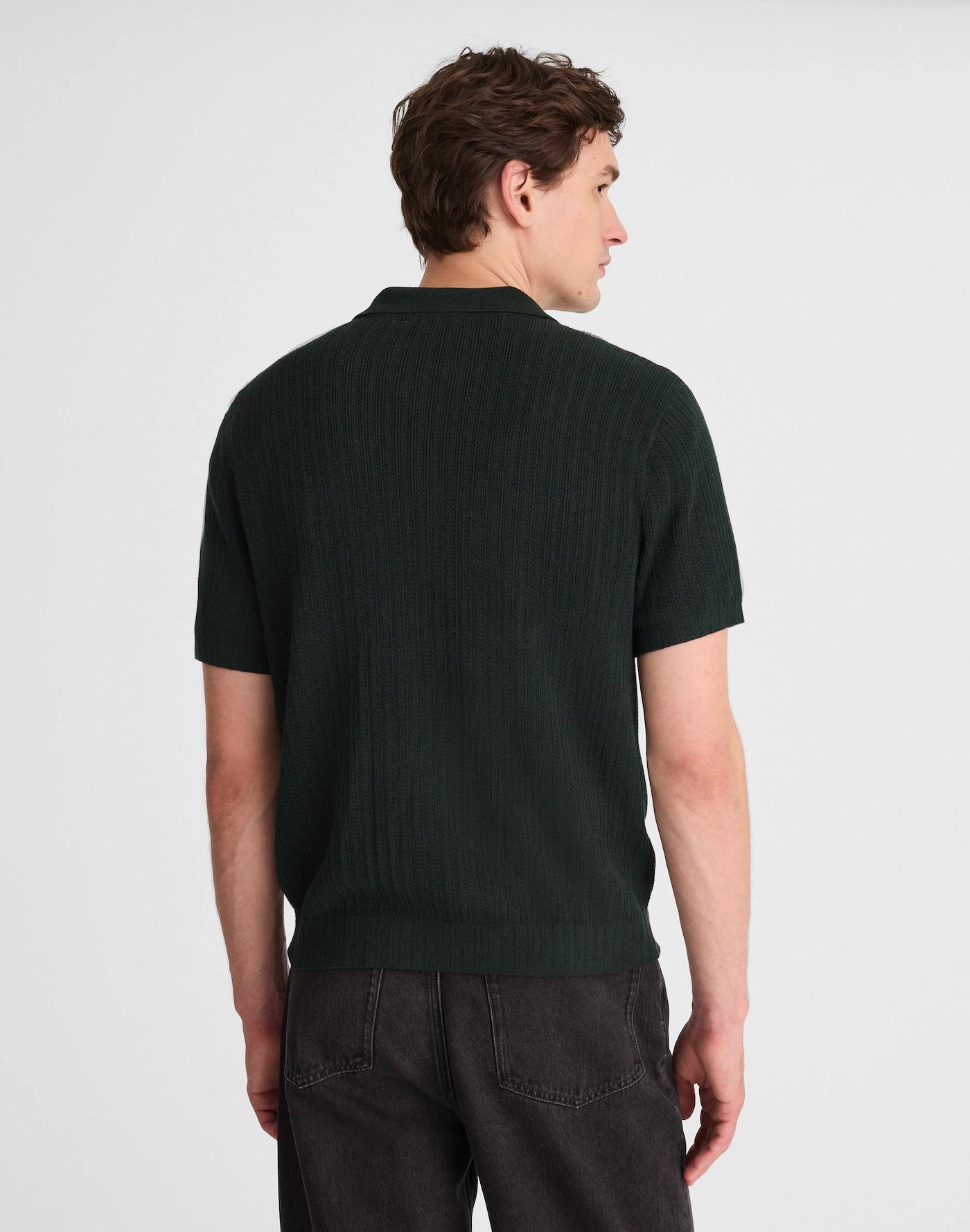 Tuck-Stitch Button-Up Sweater Polo Product Image