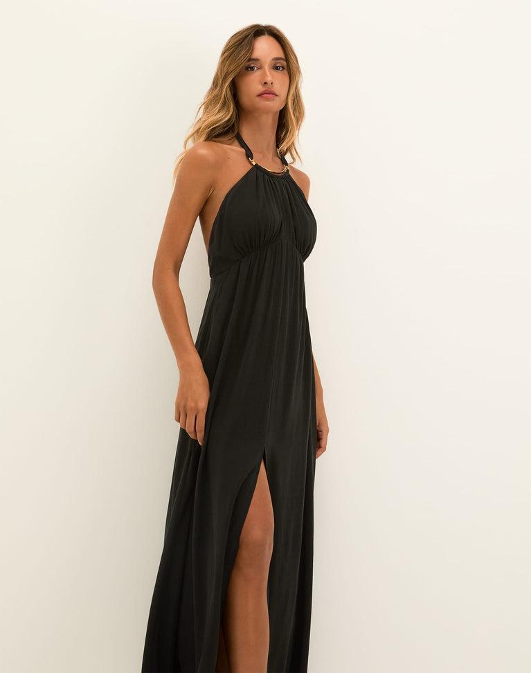Joy Long Dress - Black Product Image