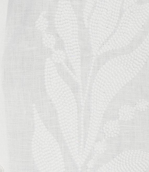 Murano Baird McNutt Linen Slim Fit Placed Texture Long Sleeve Woven Shirt Product Image