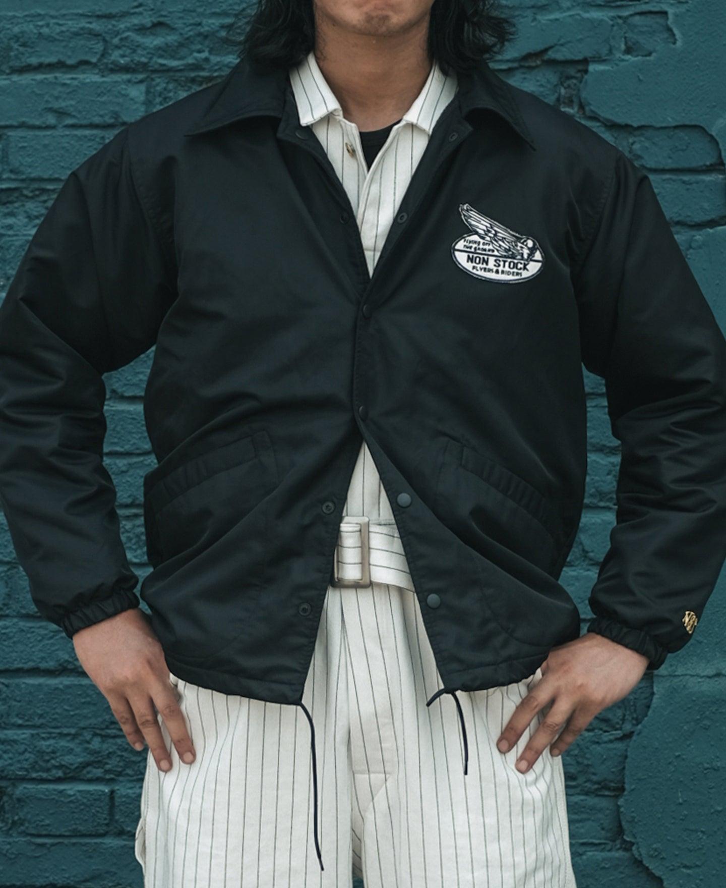 Logo-Appliqued Nylon Coach Jacket - Black Product Image