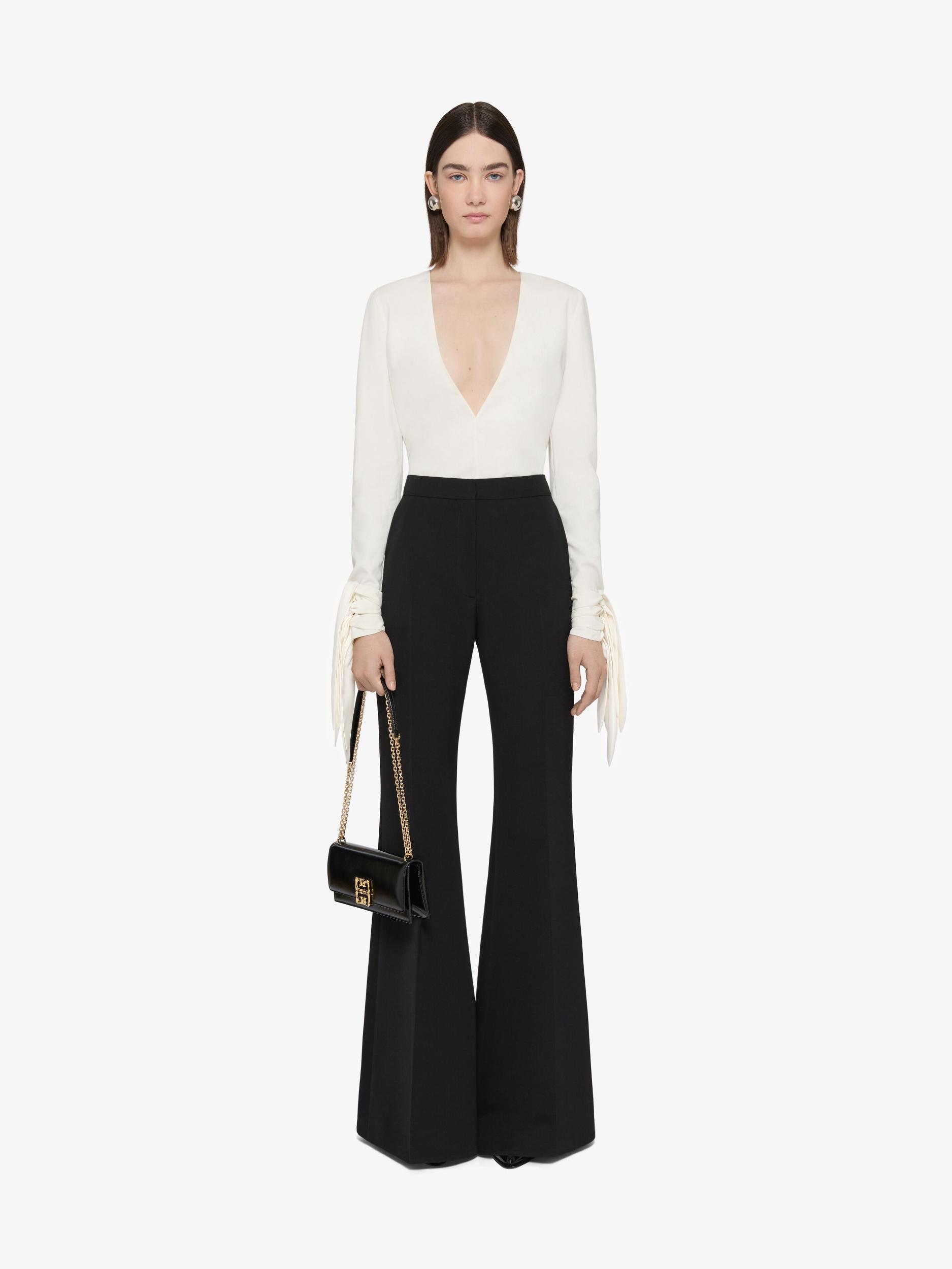 Flare tailored pants in wool Product Image