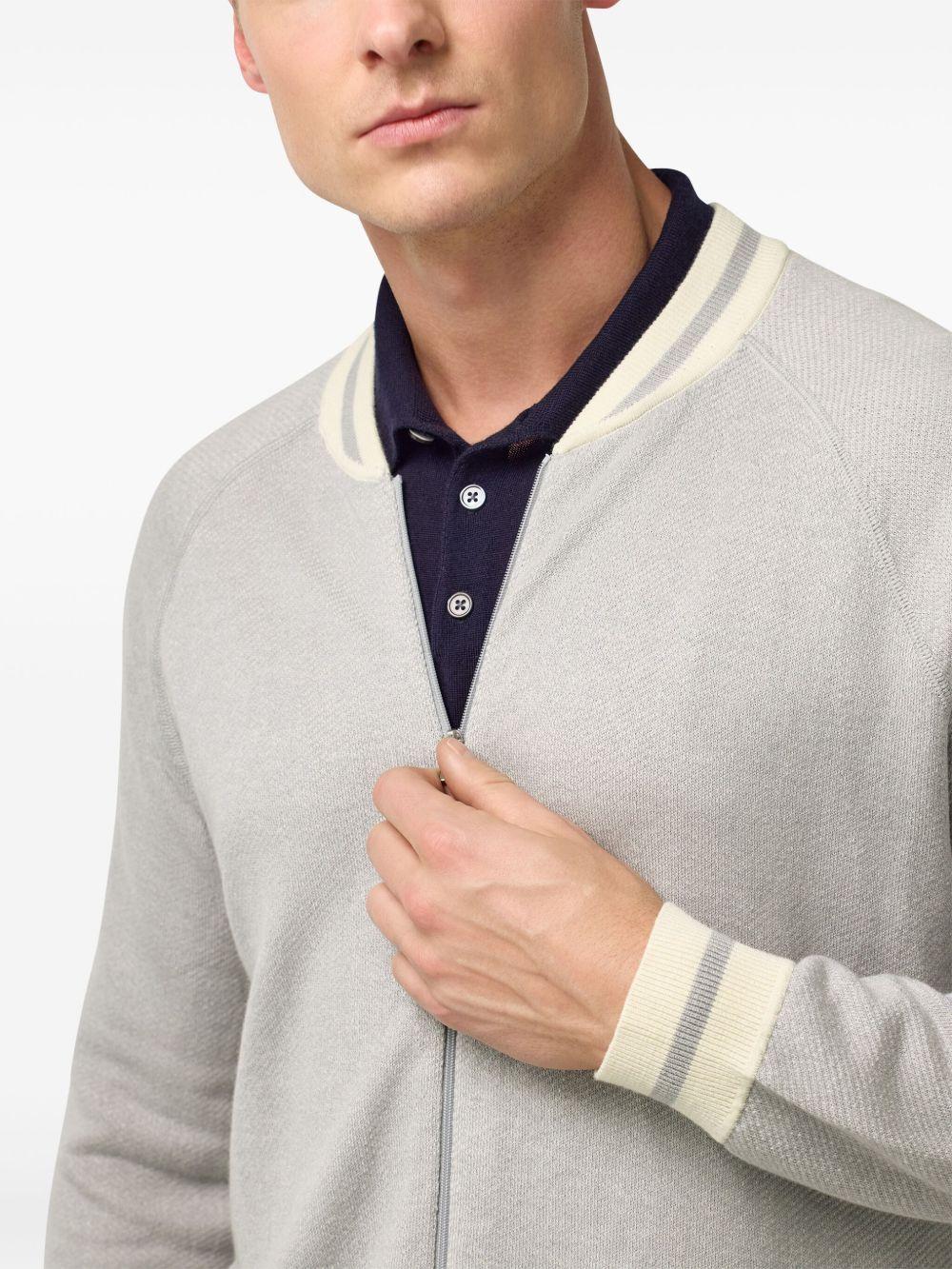 fine-knit bomber jacket Product Image