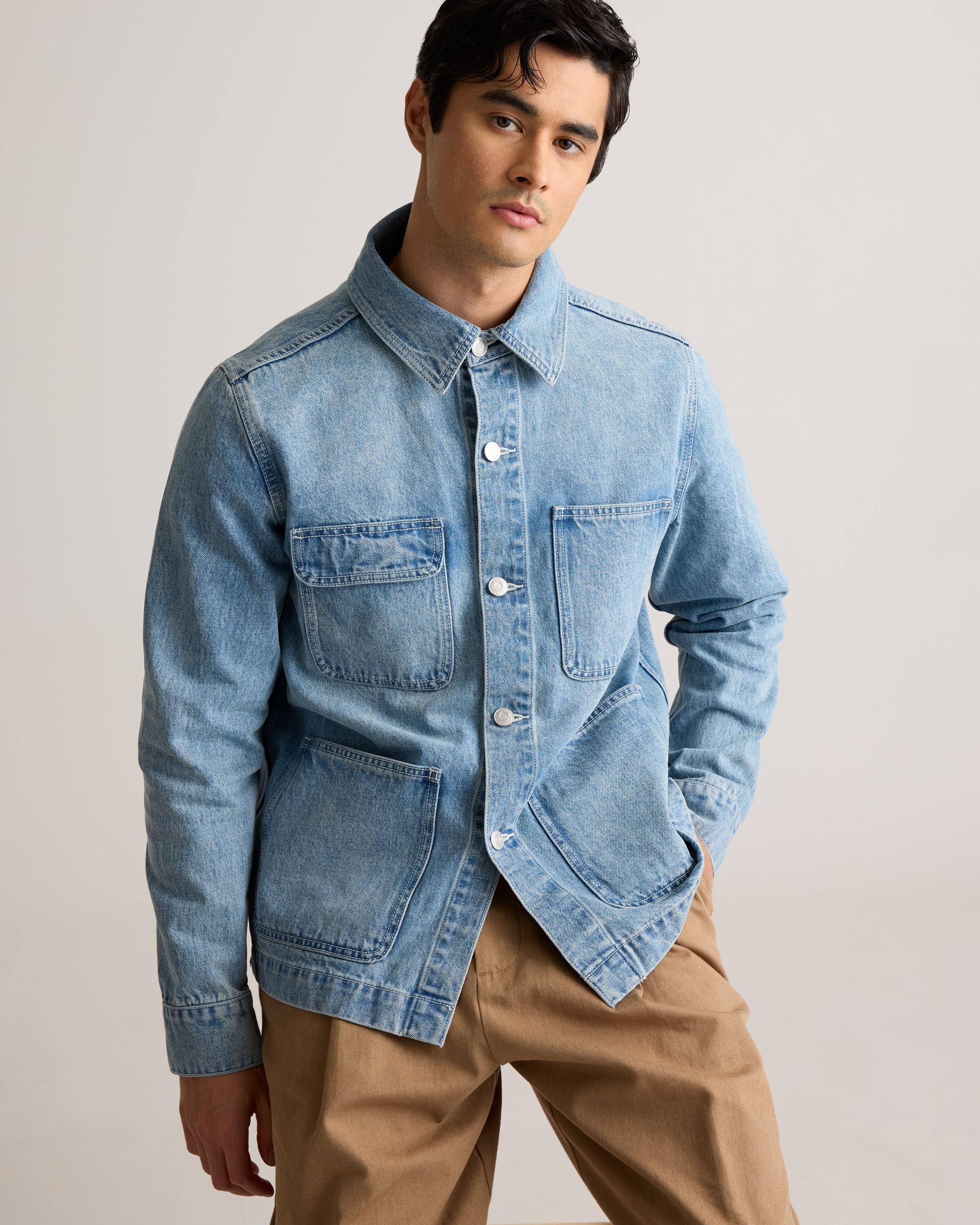 Quince | Men's Denim Chore Jacket Organic Cotton Product Image