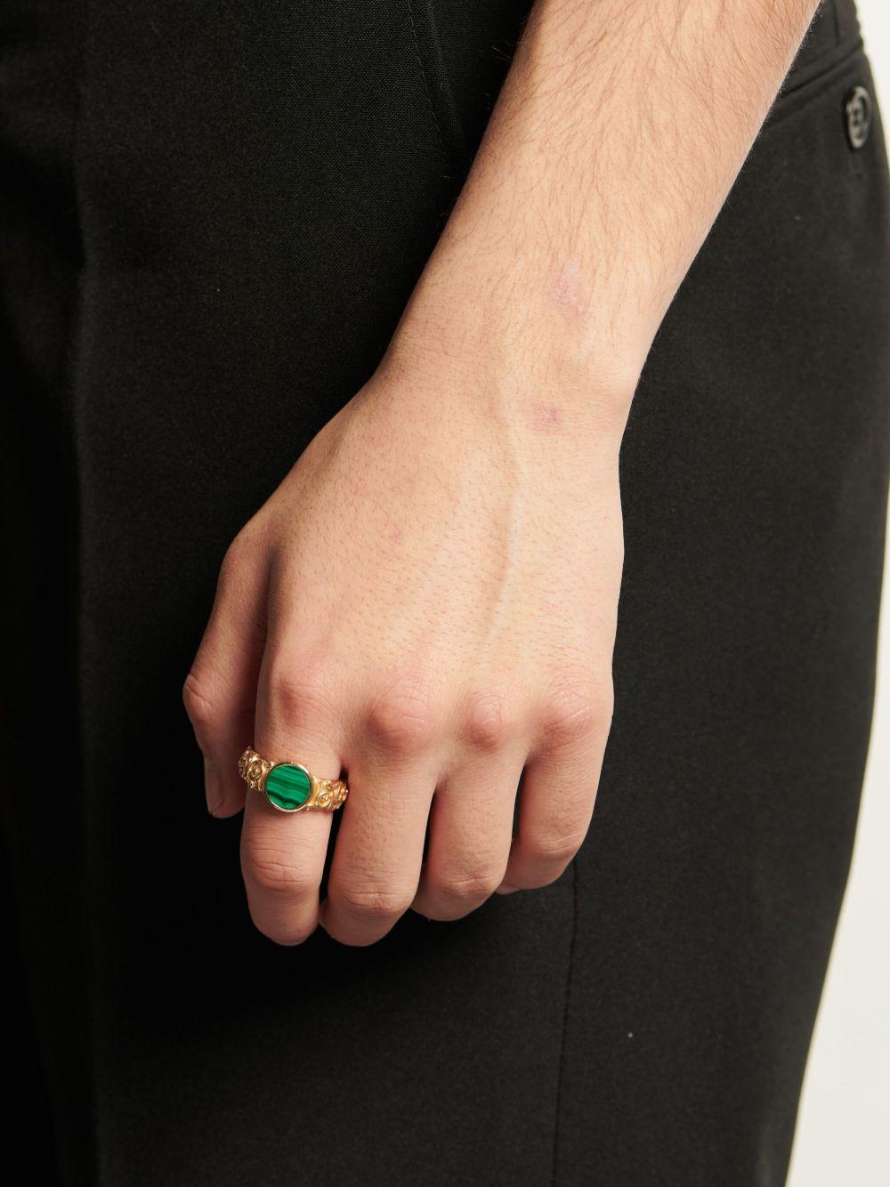 Arabesque malachite ring Product Image