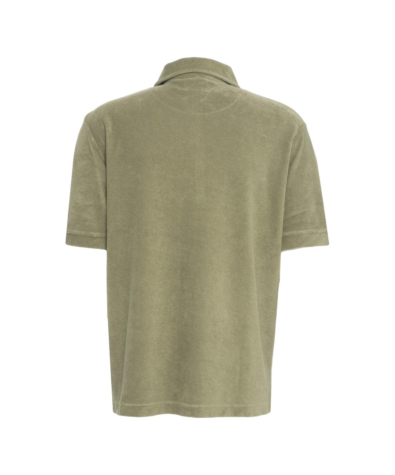 Terry polo shirt Product Image