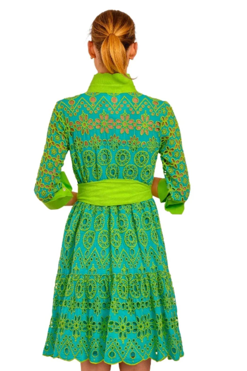 Tie Waist Eyelet Dress Product Image