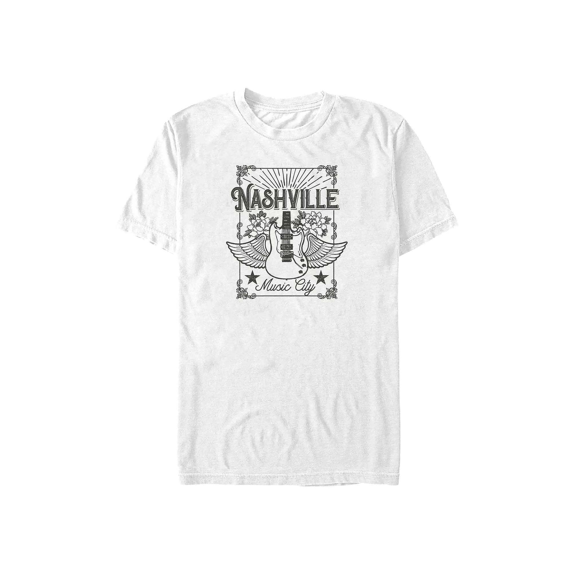Big & Tall Nashville Music City Poster Graphic Tee, Men's,  Product Image