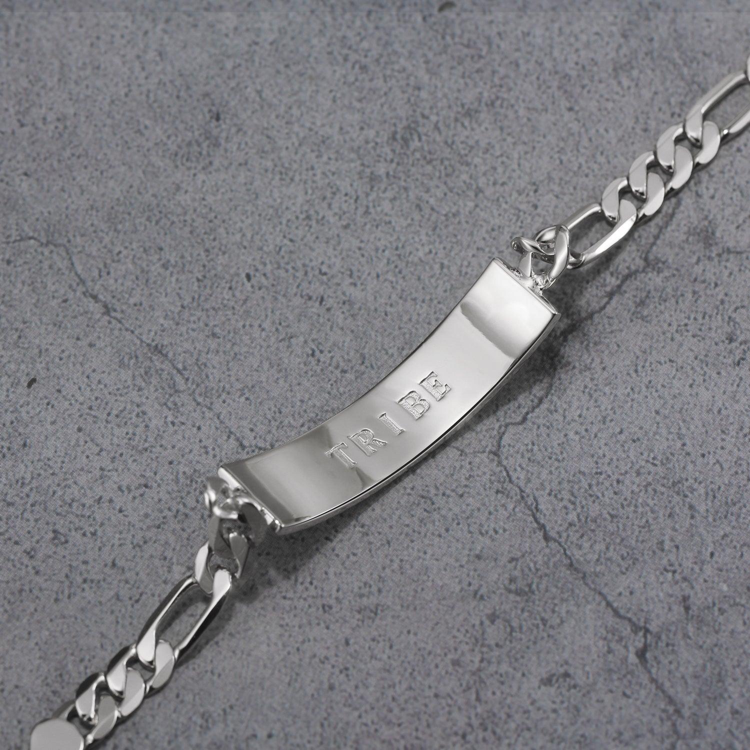 Touchstone Tribe ID Link Bracelet in Silver Product Image