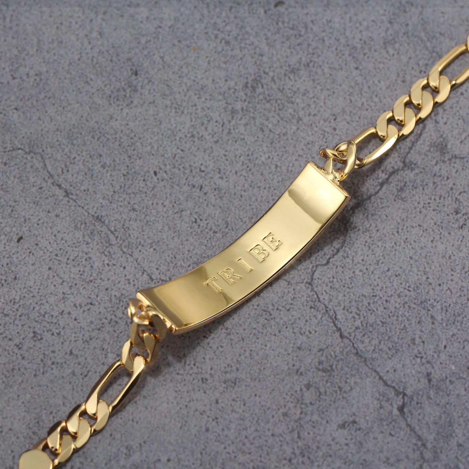 Touchstone Tribe ID Link Bracelet in Gold Product Image