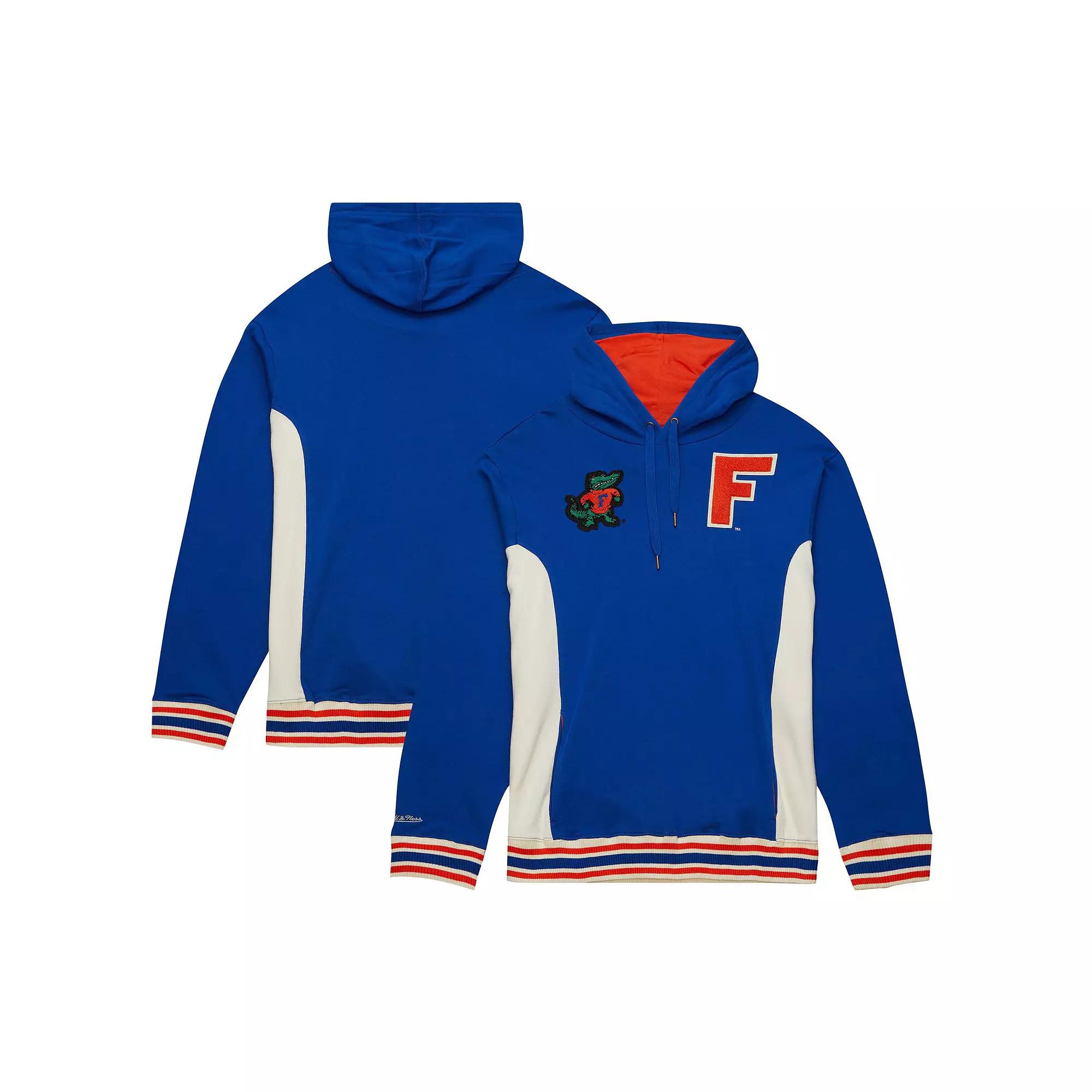 Men's Mitchell & Ness Royal Florida Gators Team Legacy French Terry Pullover Hoodie,  Product Image