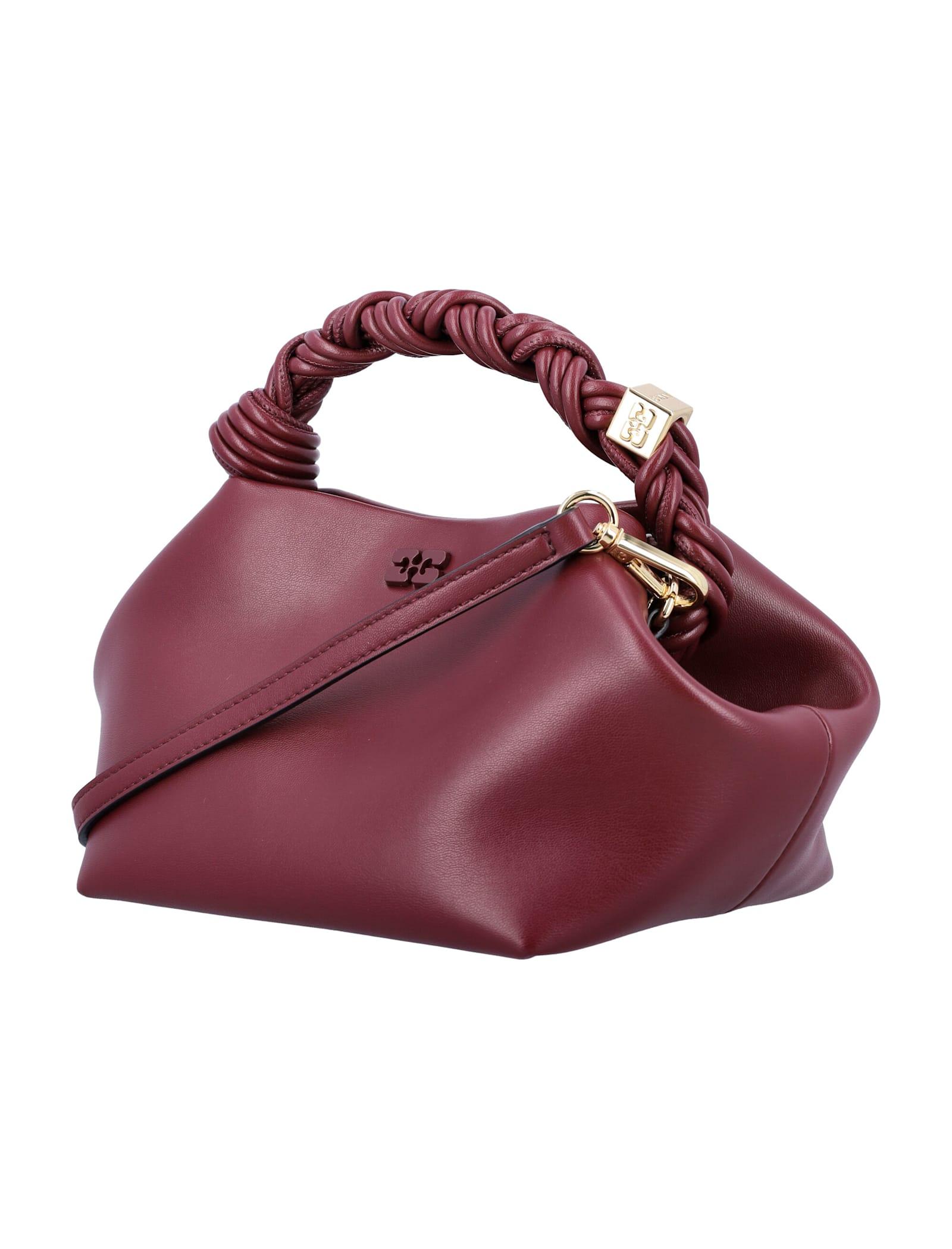 GANNI Bordeaux Mini Bou Handbag In Red Product Image
