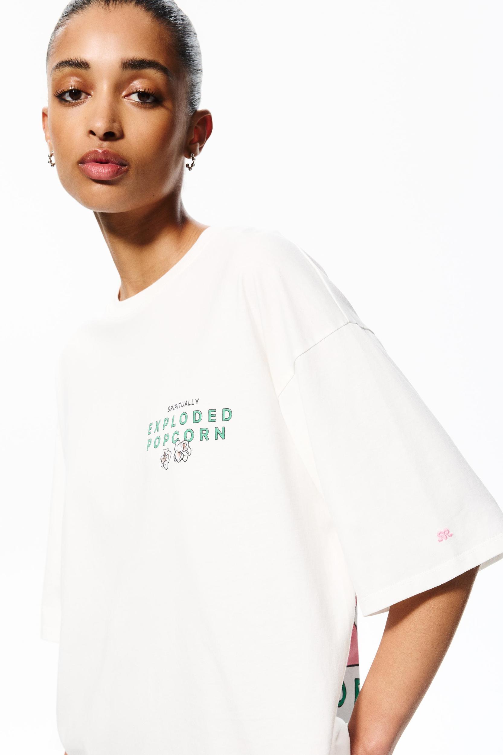 Popcorn graphic T-shirt Product Image