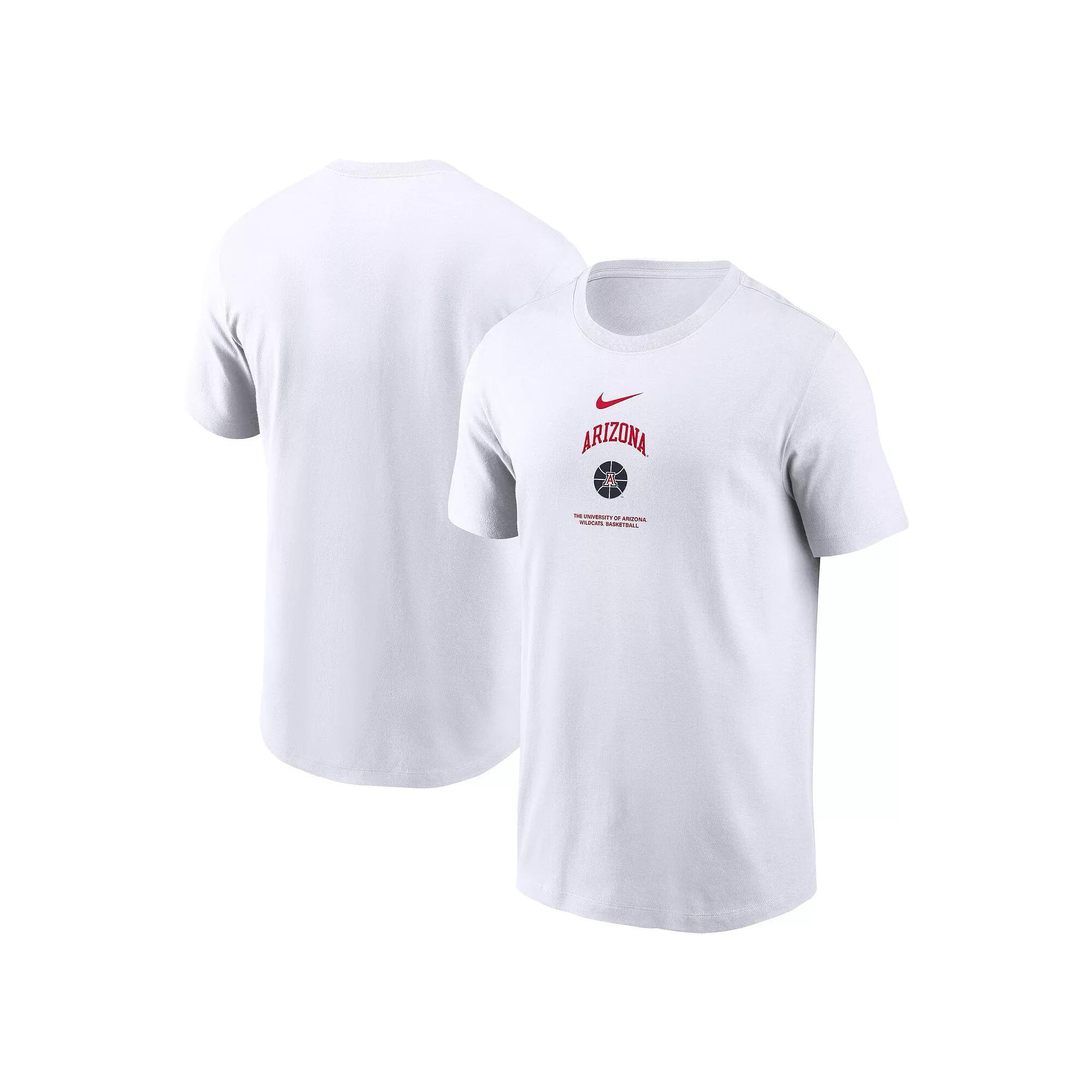 Men's Nike White Arizona Wildcats On-Court Basketball T-Shirt, Size: 2XL Product Image