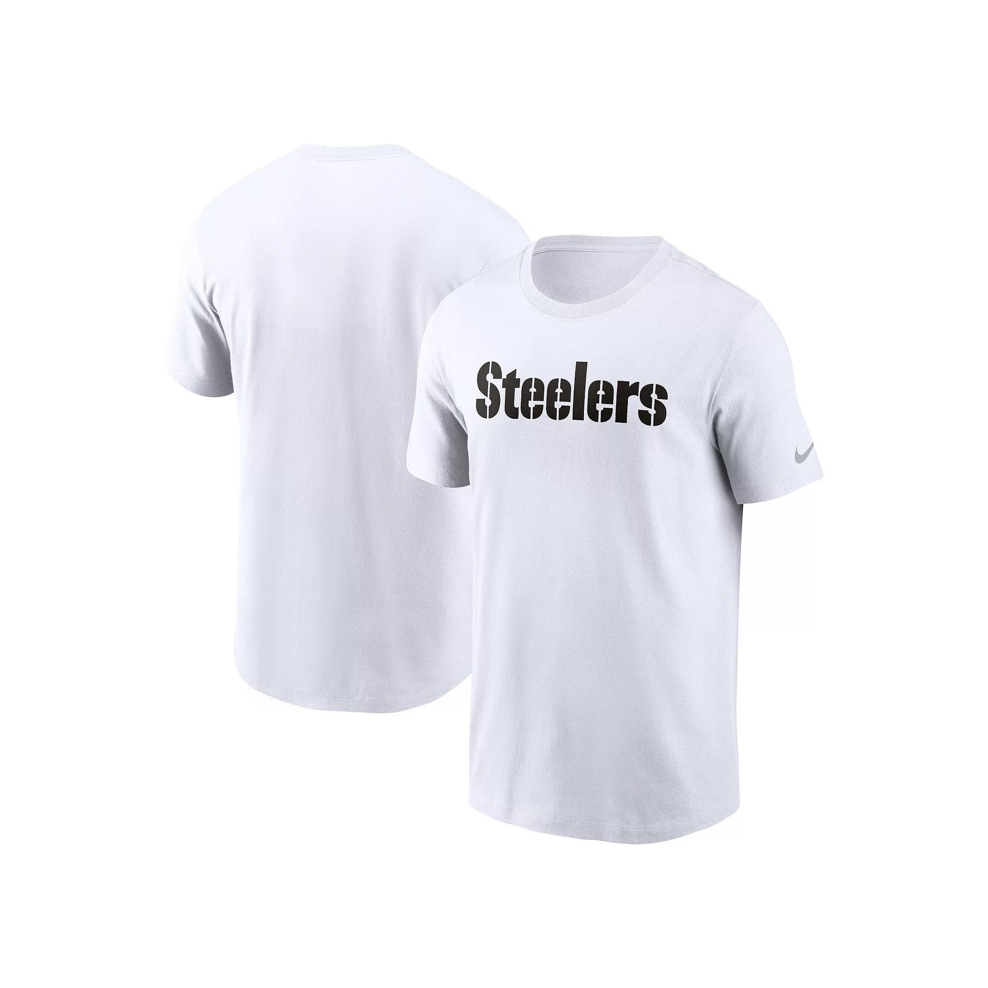 Pittsburgh Steelers Primetime Wordmark Essential Nike Mens NFL T-Shirt | N19910A7L-NNM Product Image