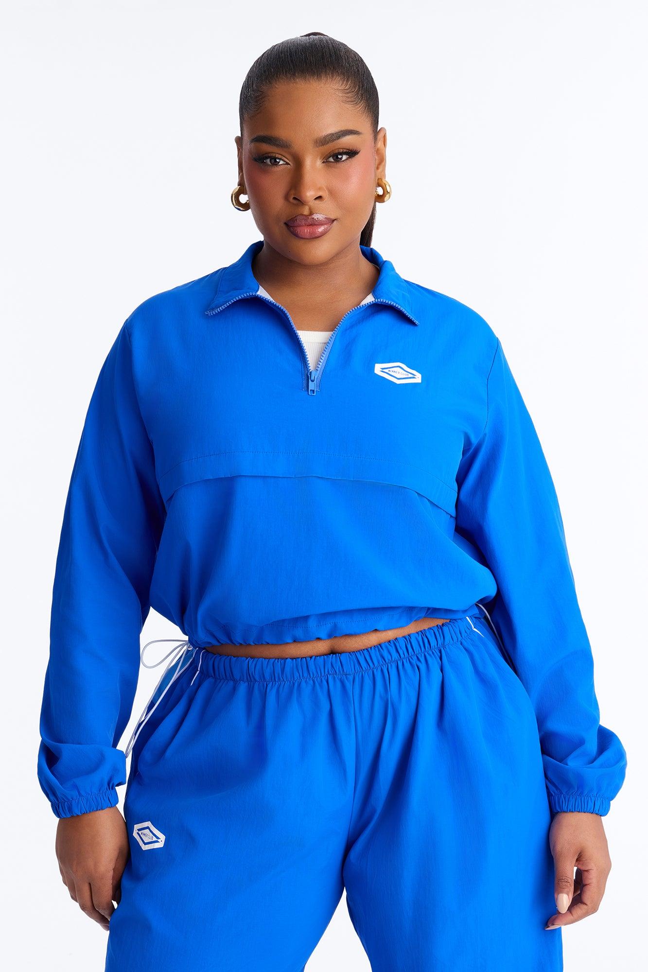 Bella Windbreaker Pant Set - Royal Female Product Image