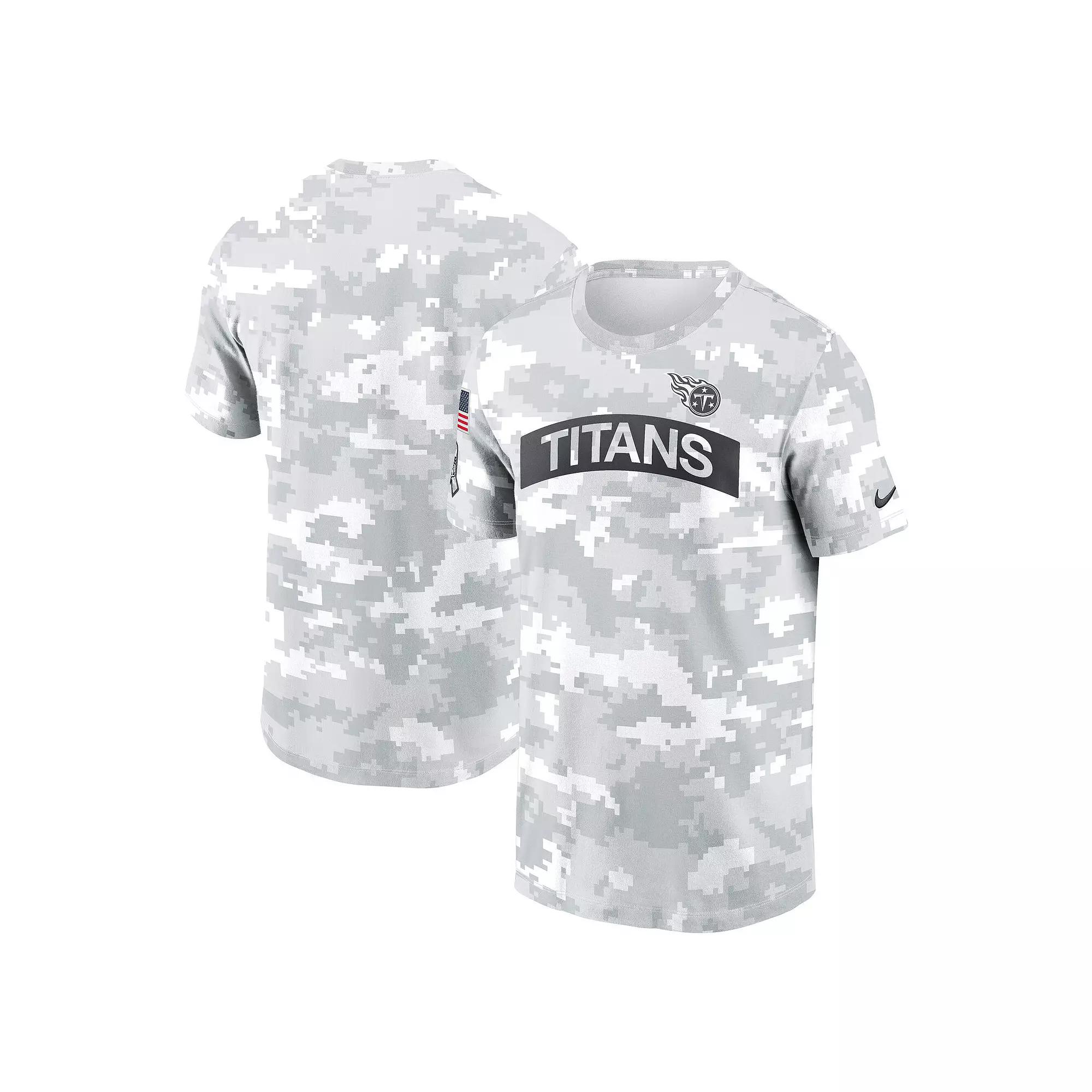 Men's Nike Arctic Camo Tennessee Titans 2024 Salute To Service Performance T-Shirt, Size: 3XL, Team Product Image