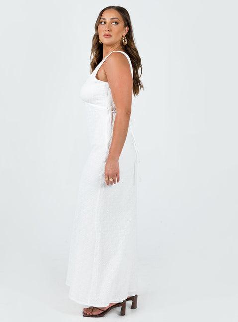 Nellie Maxi Dress White Product Image