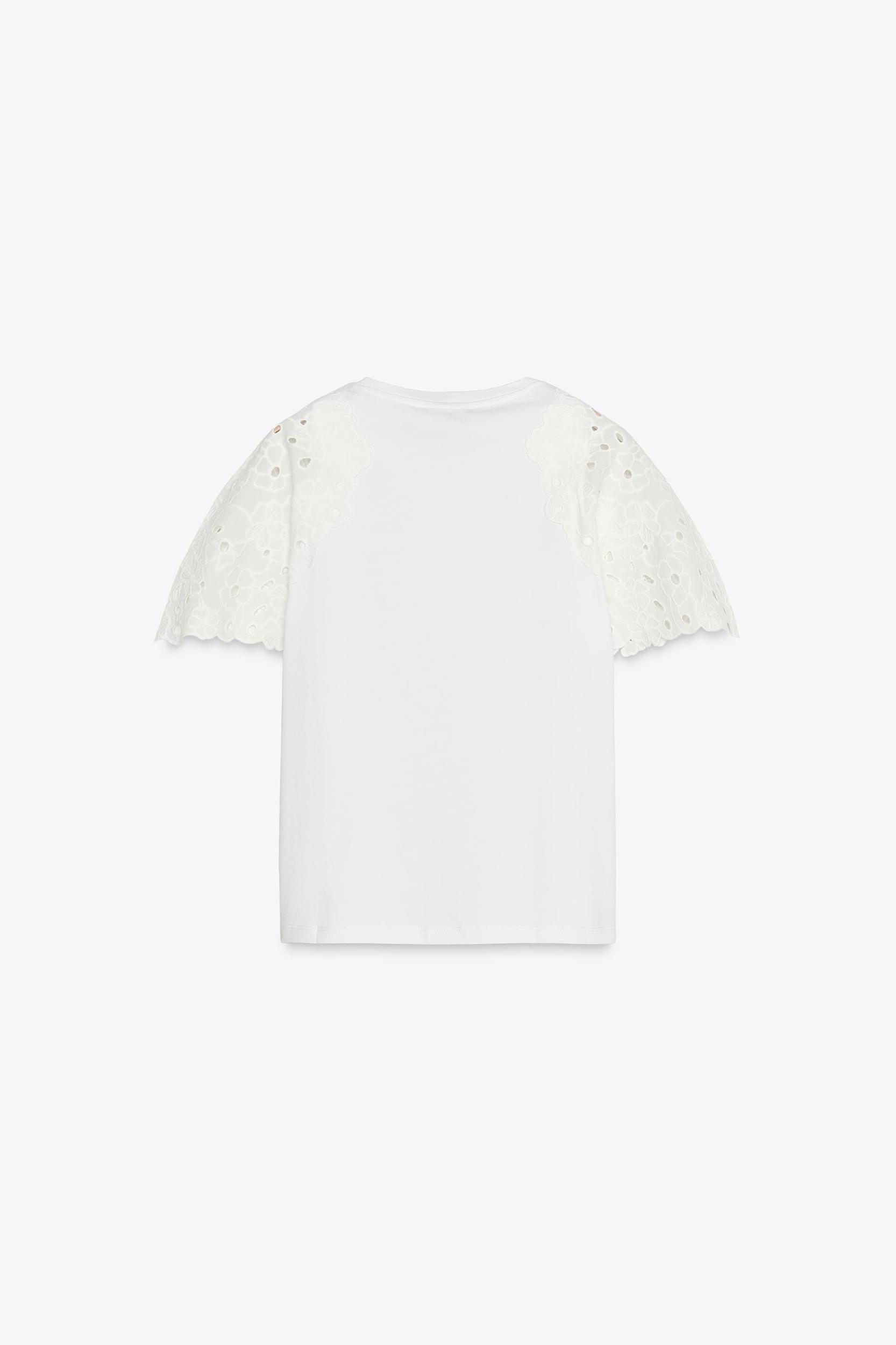 EMBROIDERED SLEEVE T-SHIRT Product Image