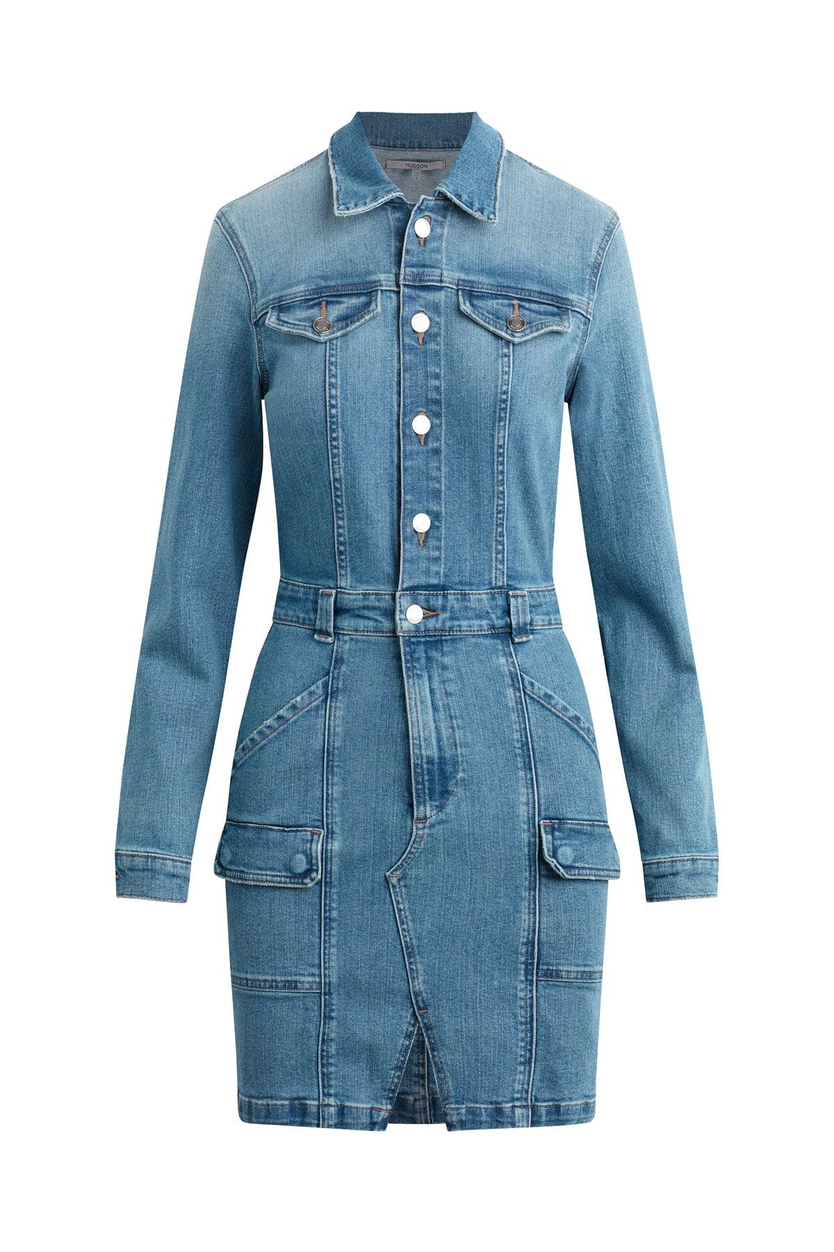 Long Sleeve Reconstructed Dress Female Product Image