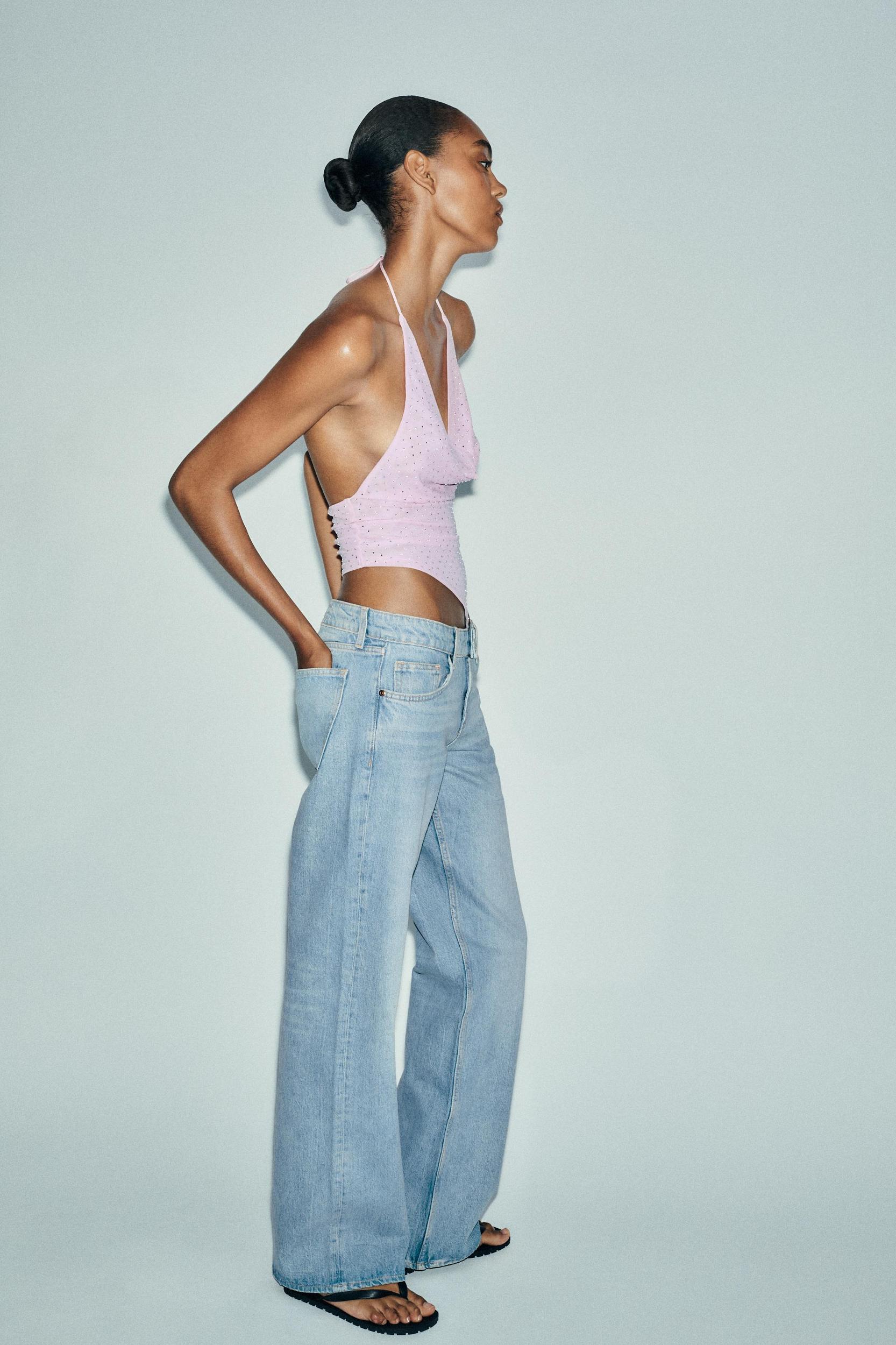 TRF LOW-RISE WIDE LEG JEANS Product Image