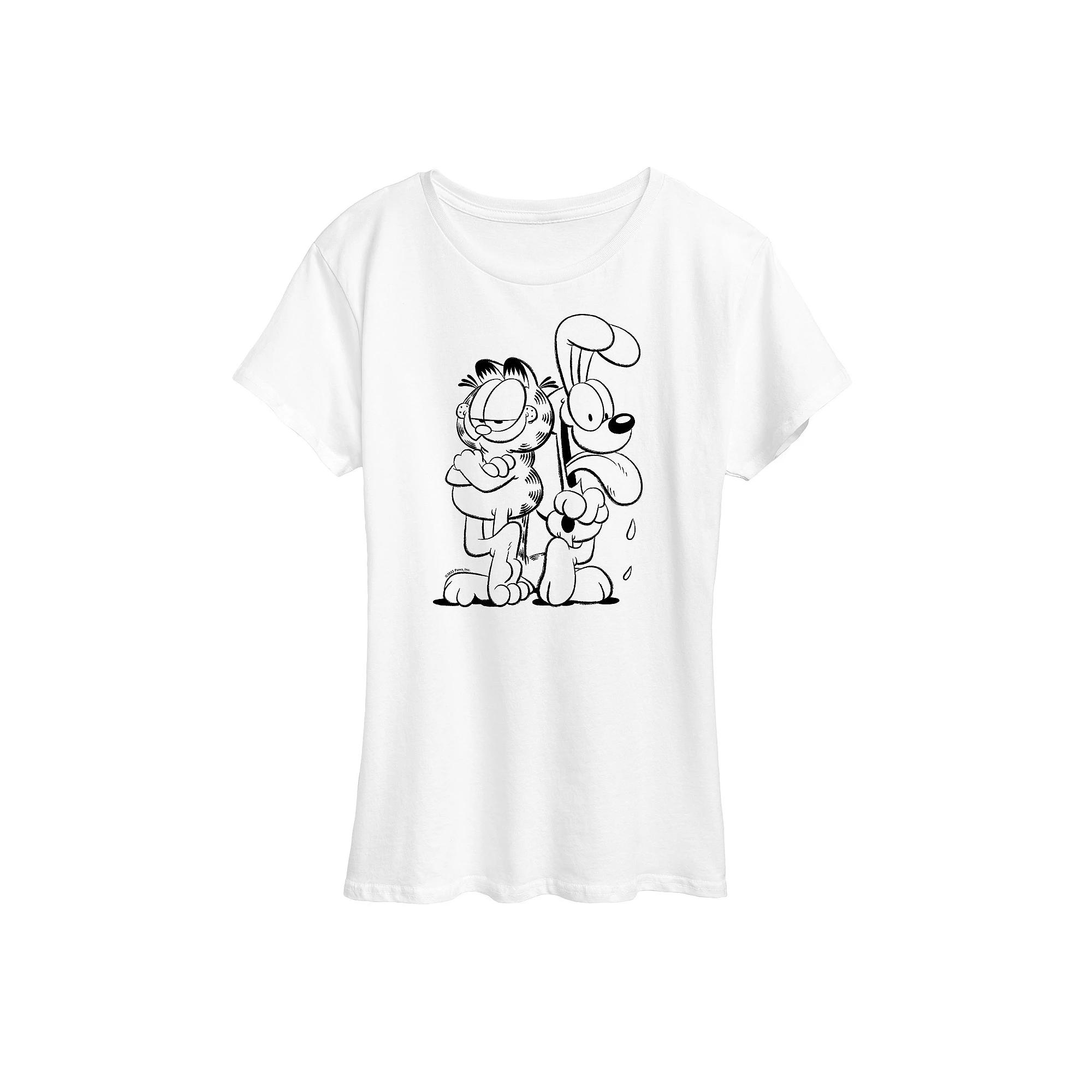 Plus Garfield Odie & Garfield Graphic Tee, Women's,  Product Image
