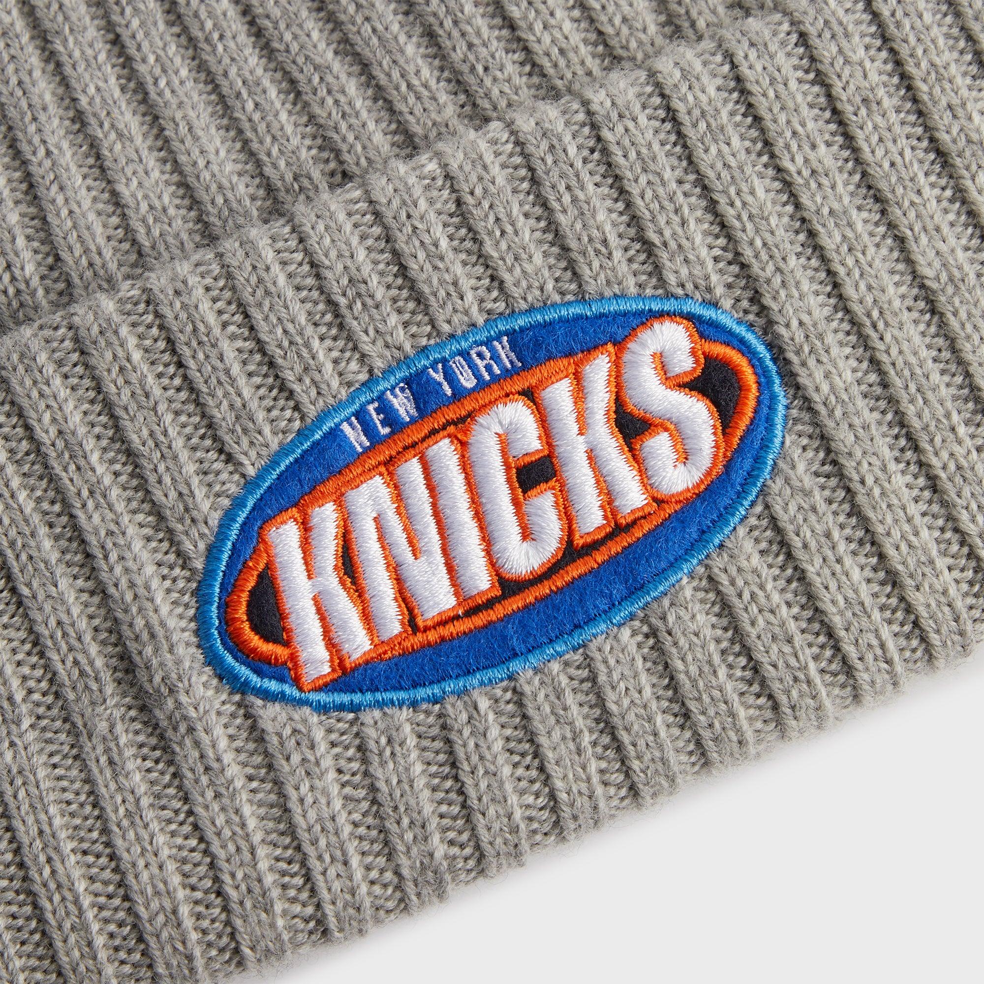 Kith & New Era for the New York Knicks Logo Beanie - Light Heather Grey Male Product Image